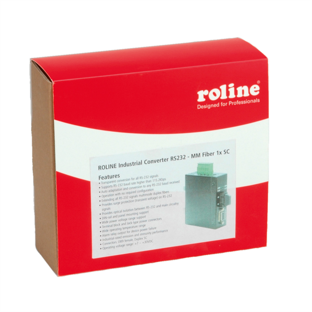 ROLINE Industr Konv RS232 - MMFiber, SC