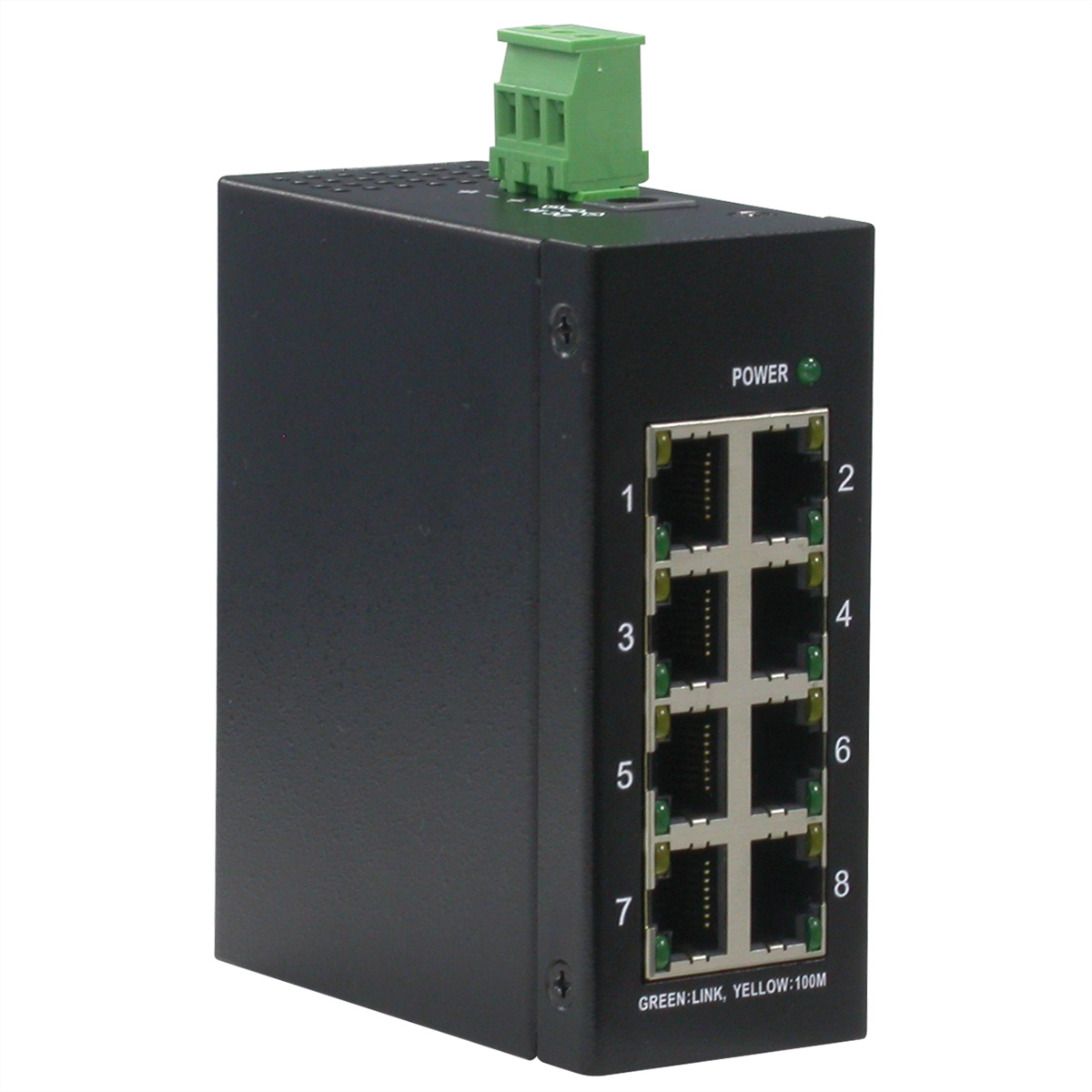 ROLINE Industr. Fast Ethernet Switch, 8