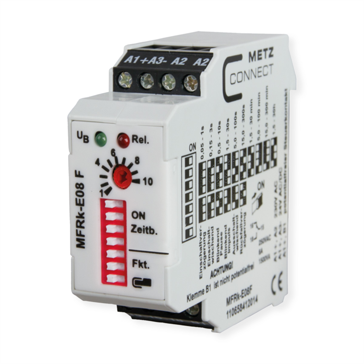 METZ CONNECT MFRk-E08 F 230 V AC, 24 V AC/DC Zeitrelais Zeitrelais