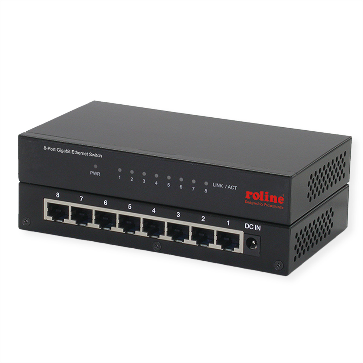 SECOMP ROLINE Gigabit Ethernet Switch 8x Ports