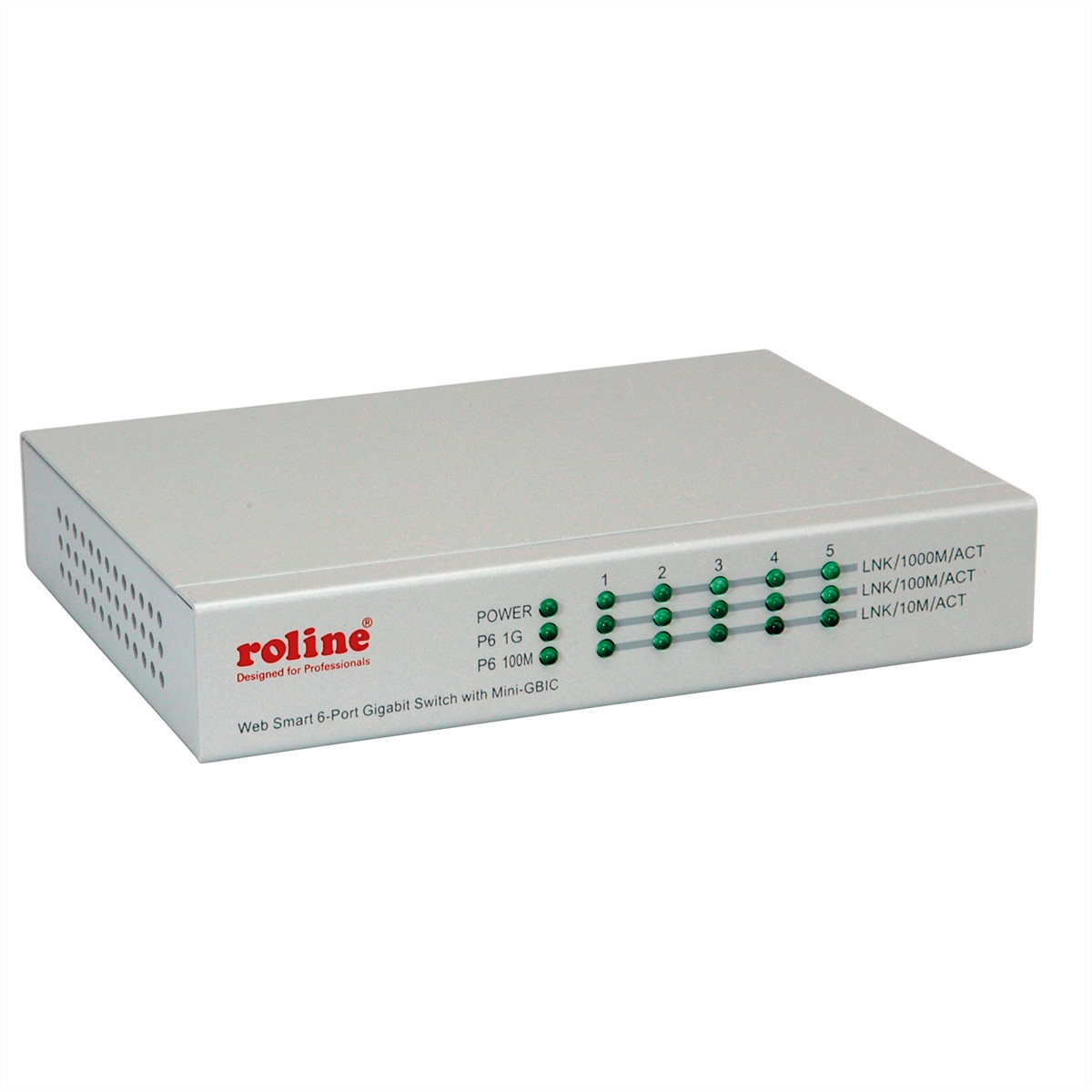 ROLINE Gigabit Ethernet Switch 6 Ports (5x 10/100/1000 +  (BILD2)