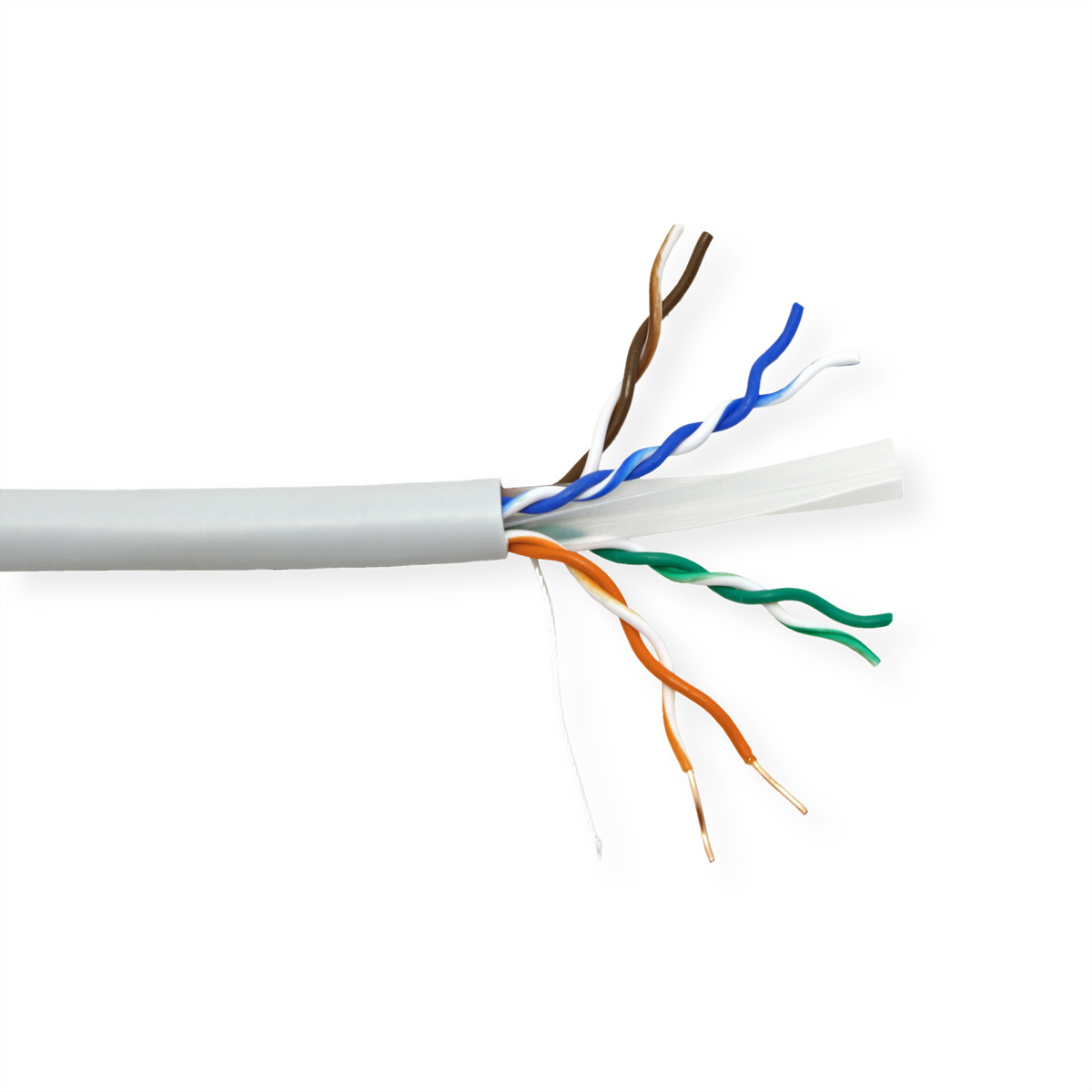 ROLINE UTP Kabel, Cat.6A (Class EA), Massivdraht, LSOH, 100m