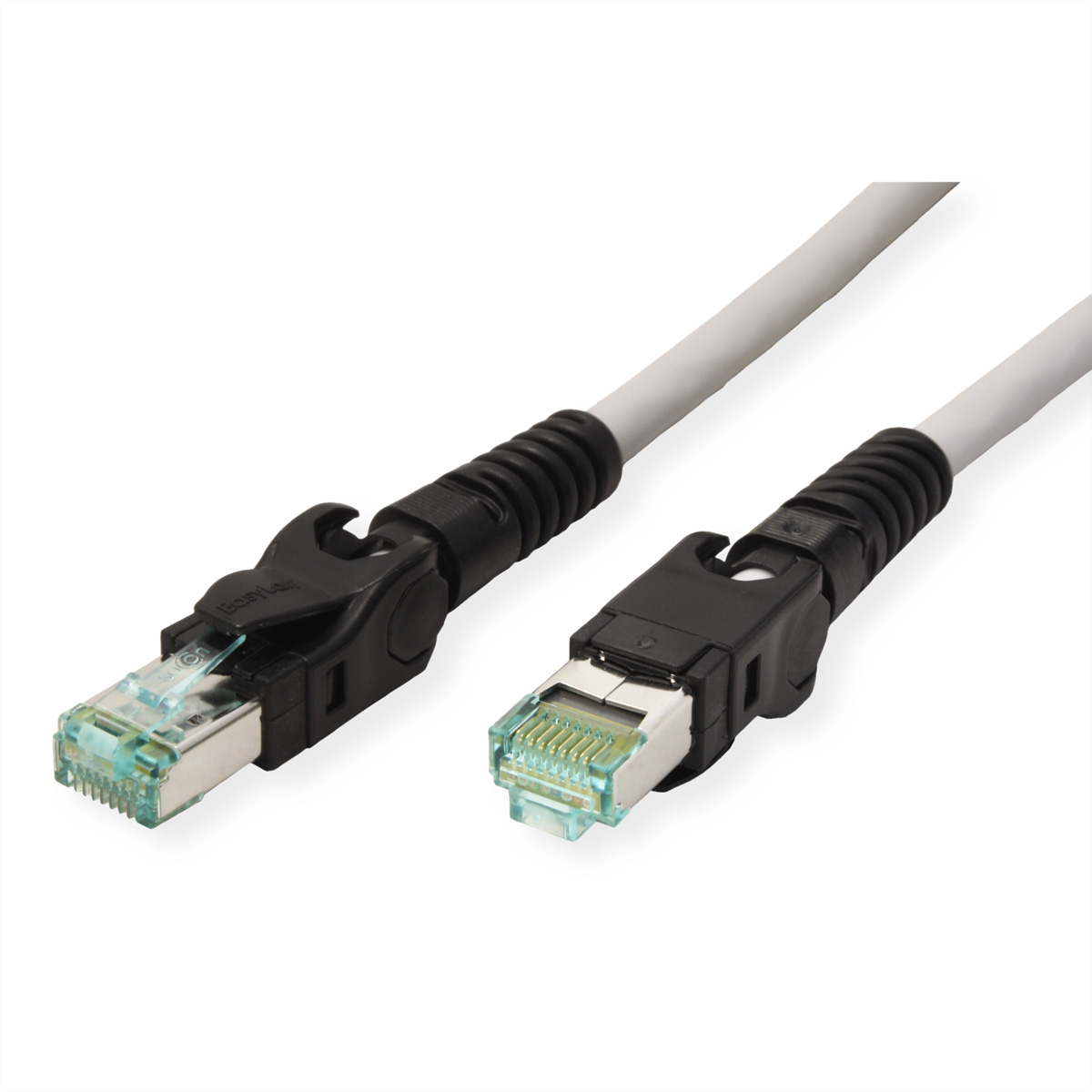 EasyLan VarioBoot Patchkabel Cat.6A, S/FTP, grau, 0,5 m