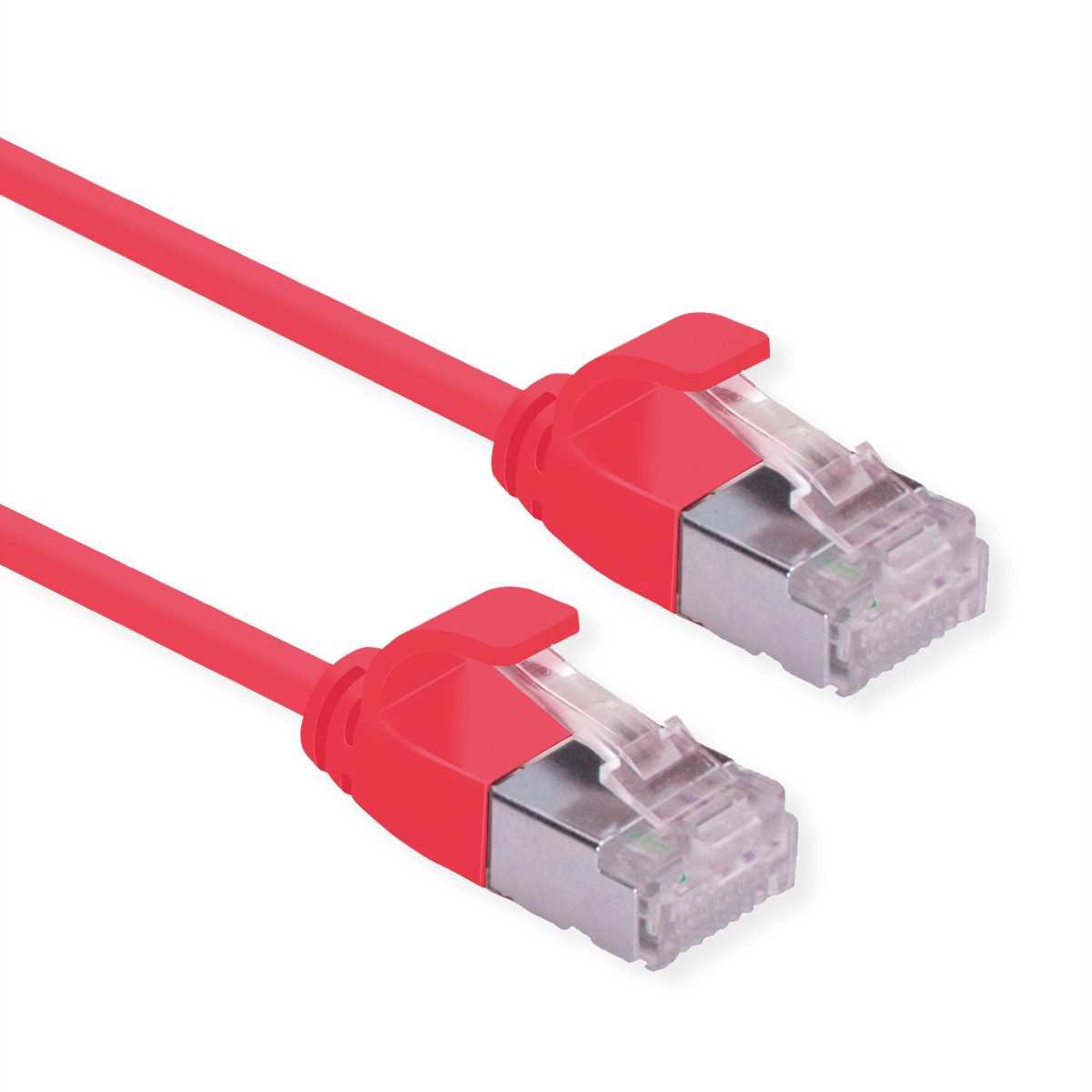 ROLINE 21153311 RJ45 Netzwerkkabel, Patchkabel CAT 6a U/FTP 0.30 m Rot 1 St.