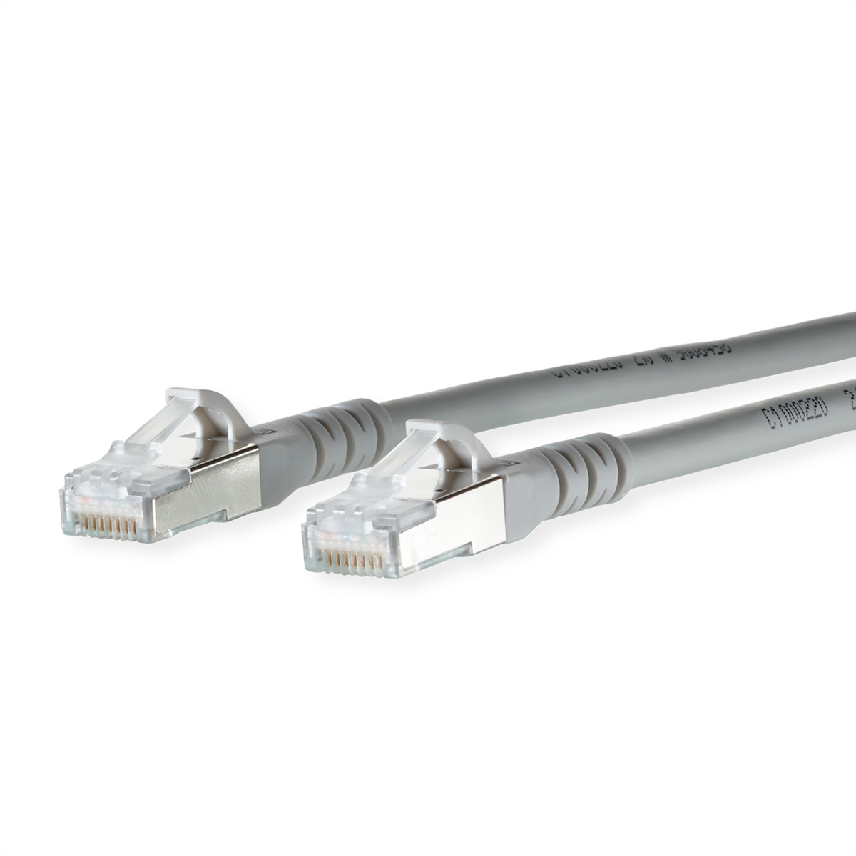 METZ CONNECT Patchkabel Cat.6A AWG 26, LSOH, grau, 6 m S/FTP Patchkabel (PiMF)