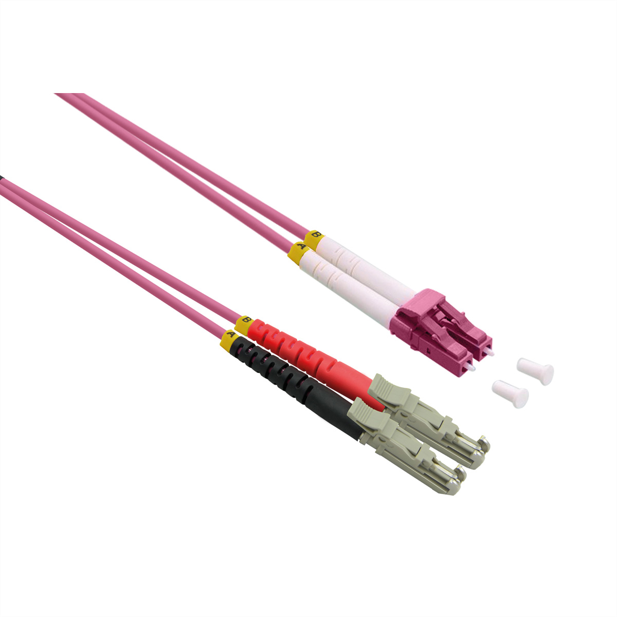ROLINE LWL-Kabel duplex 50/125um OM4 LSH/LC LSOH violett 5m