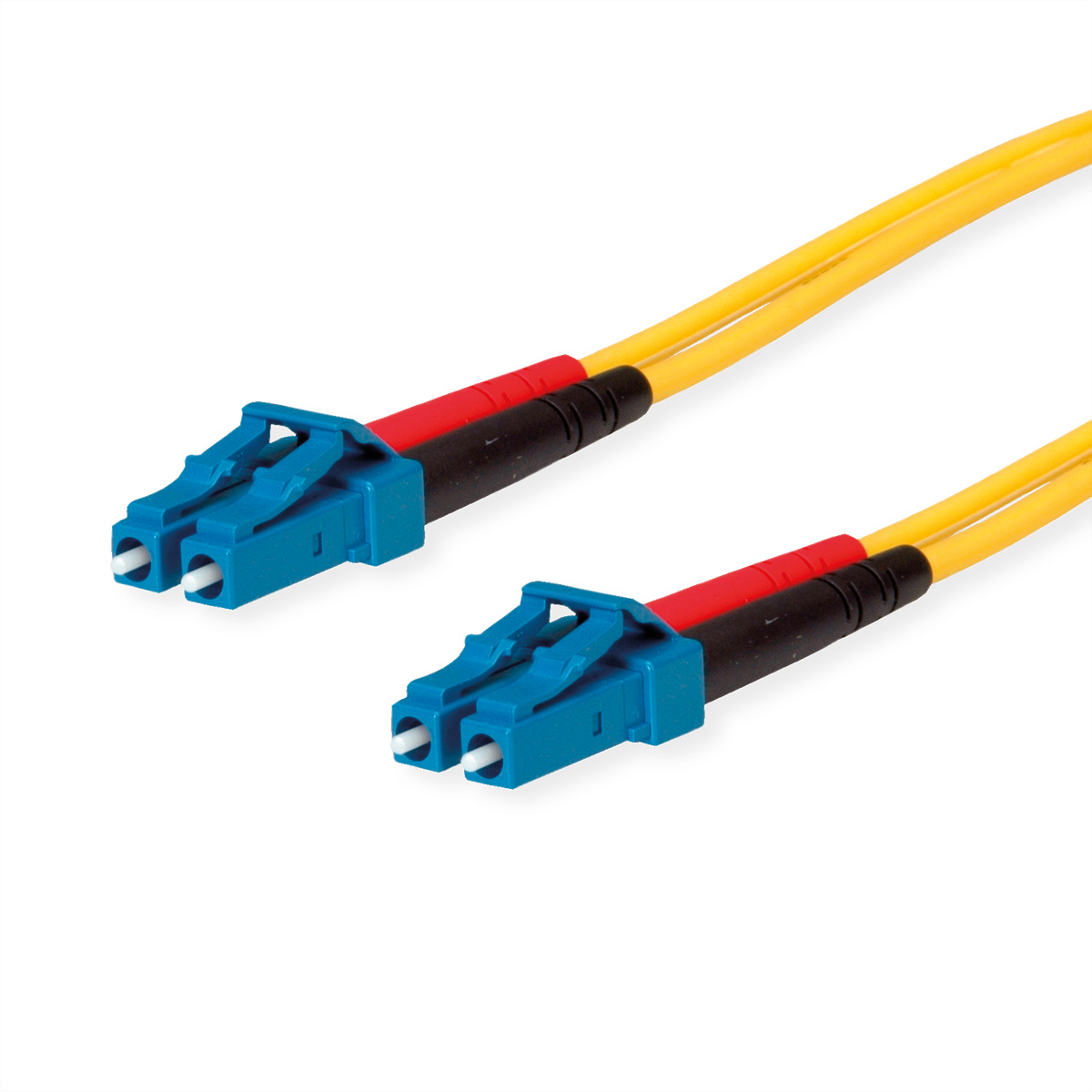 TELEGÄRTNER LWL Rangierkabel 2x E9/125 OS2, 1x LC Duplex - 1x LC Duplex, gelb, 1 m TELEGÄRTNER LWL Rangierkabel 2x E9/125 OS2, 1x LC Duplex - 1x LC Duplex, gelb, 1 m
