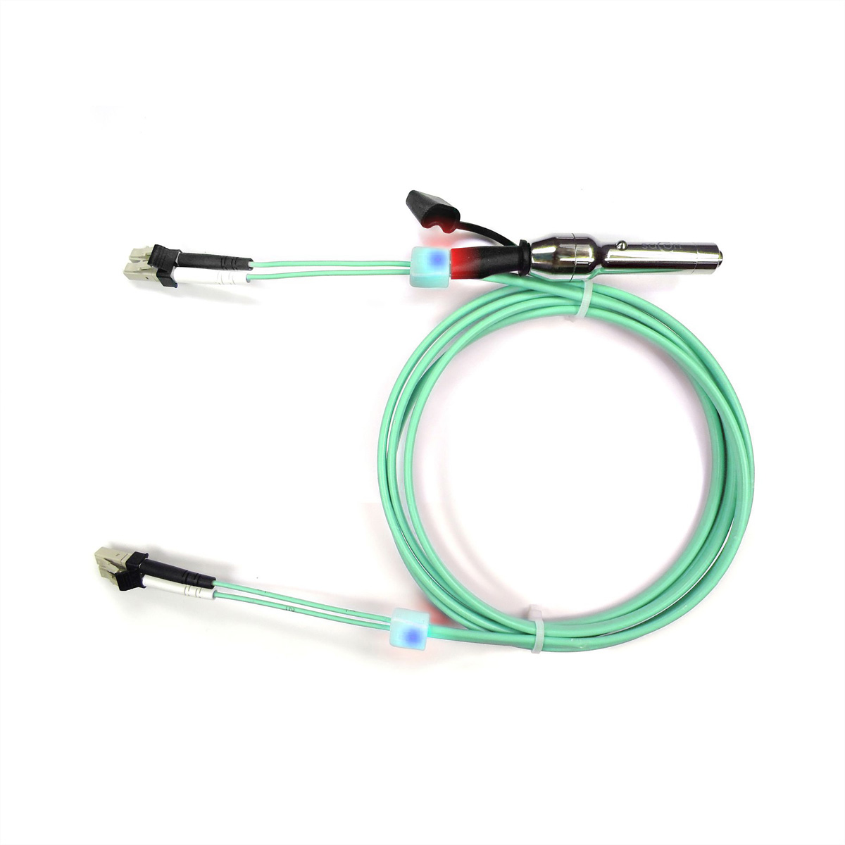 EasyLan LWL-LED-Patchkabel duplex 50/125µm OM3, LC/LC, türkis, 3 m