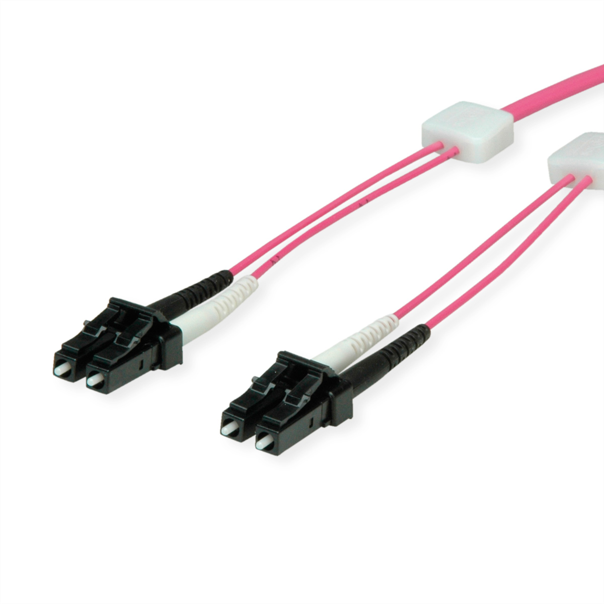 EasyLan LWL-LED-Patchkabel duplex 50/125µm OM4, LC/LC, violett, 1 m EasyLan LWL-LED-Patchkabel duplex 50/125µm OM4, LC/LC, violett, 1 m