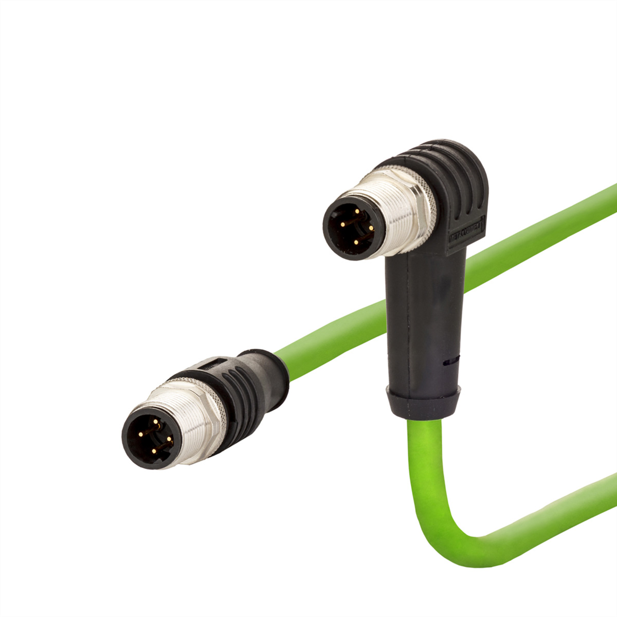 METZ CONNECT Verbindungsleitung M12 ST-M12 ST, 4-pol D-kodiert, gewinkelt-gerade, 5 m METZ CONNECT Verbindungsleitung M12 ST-M12 ST, 4-pol D-kodiert, gewinkelt-gerade, 5 m