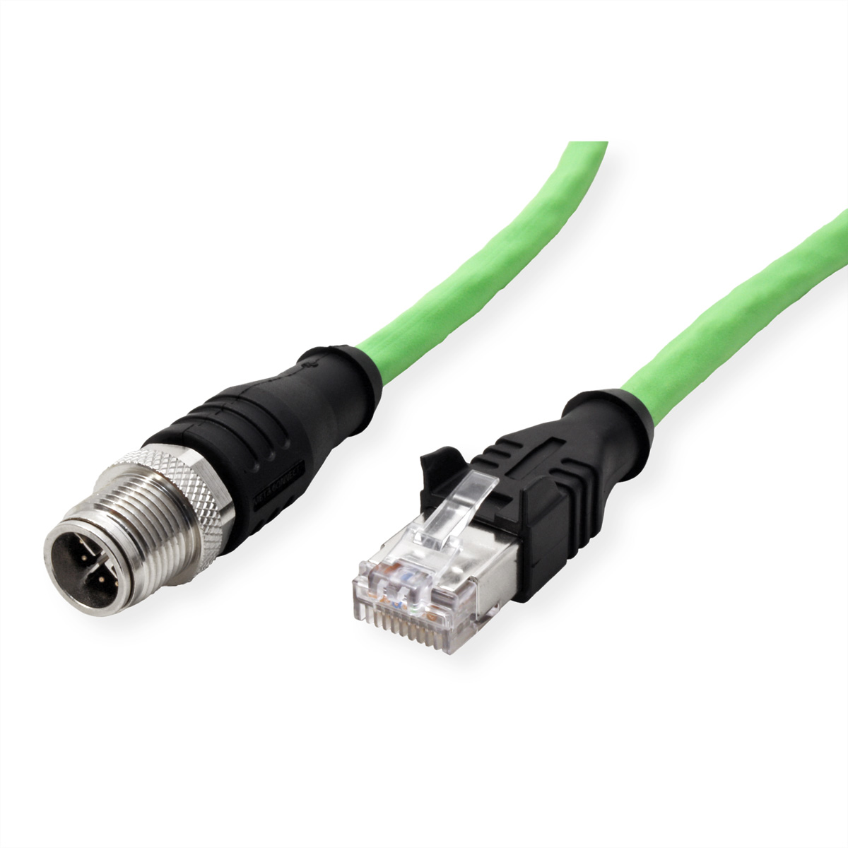 METZ CONNECT Verbindungsleitung M12 ST-RJ45 ST, 8-pol 2  (BILD2)