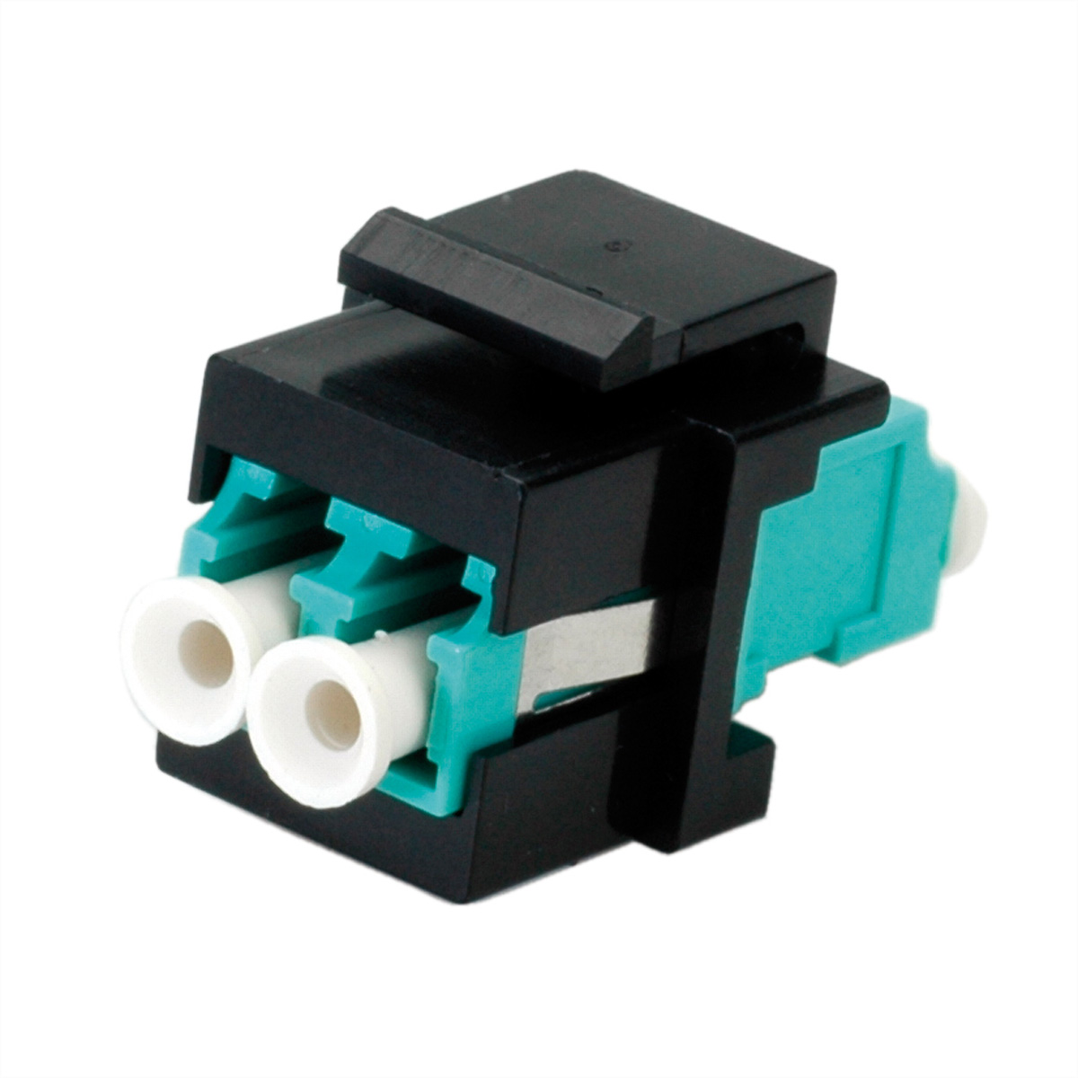 ROLINE Keystone LWL-Adapter LC/LC Duplex, Multimode, OM3 ROLINE Keystone LWL-Adapter LC/LC Duplex, Multimode, OM3