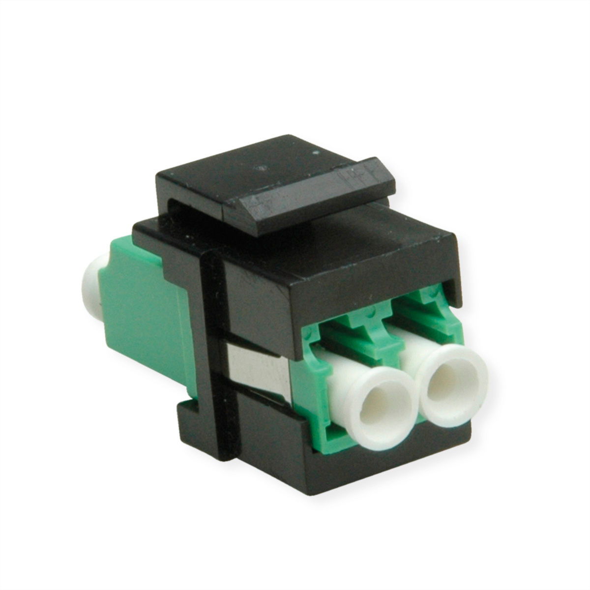 ROLINE Keystone LWL-Adapter LC/LC Duplex, Single Mode, OS2, APC ROLINE Keystone LWL-Adapter LC/LC Duplex, Single Mode, OS2, APC
