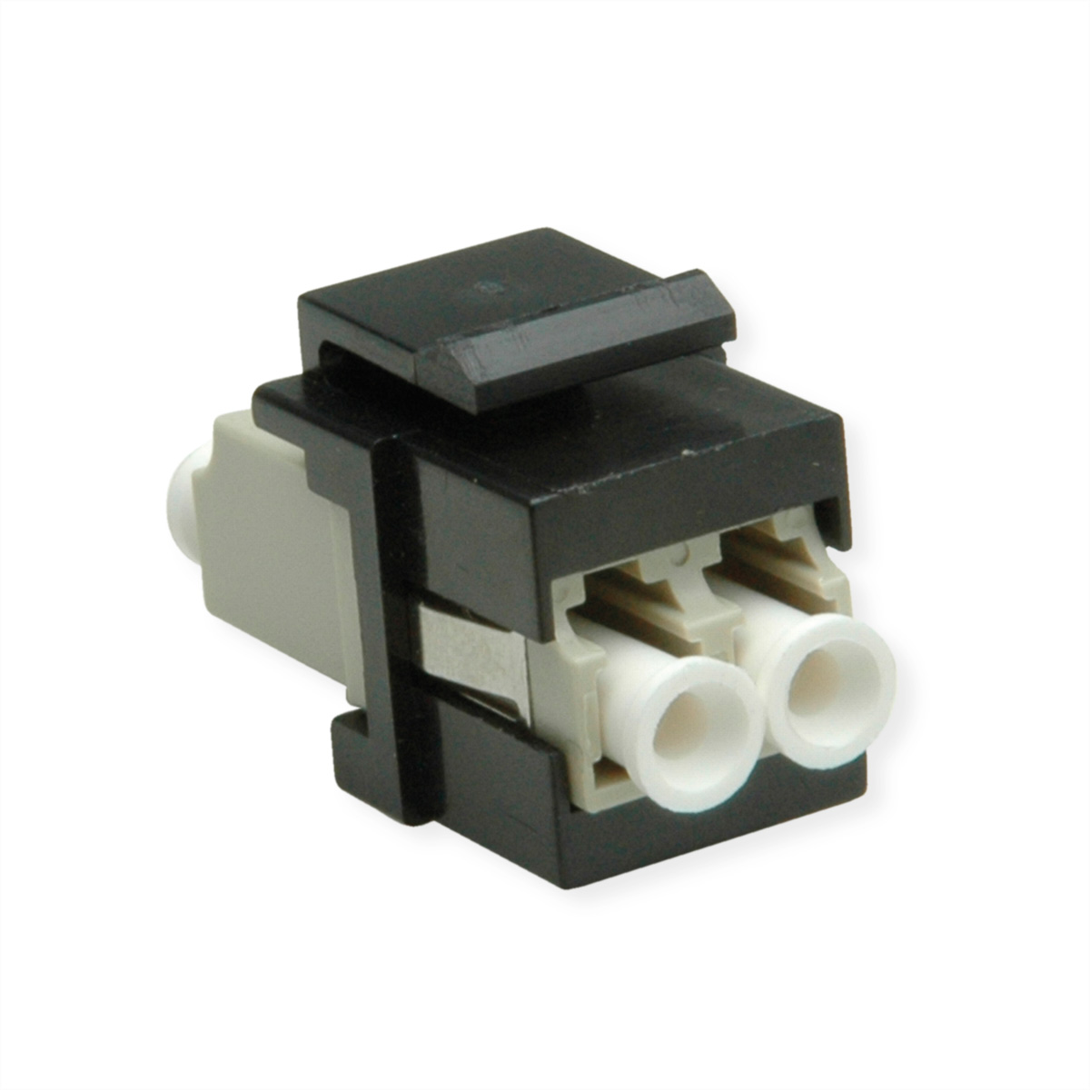 ROLINE Keystone LWL-Adapter LC/LC Duplex, Multimode, OM2 ROLINE Keystone LWL-Adapter LC/LC Duplex, Multimode, OM2