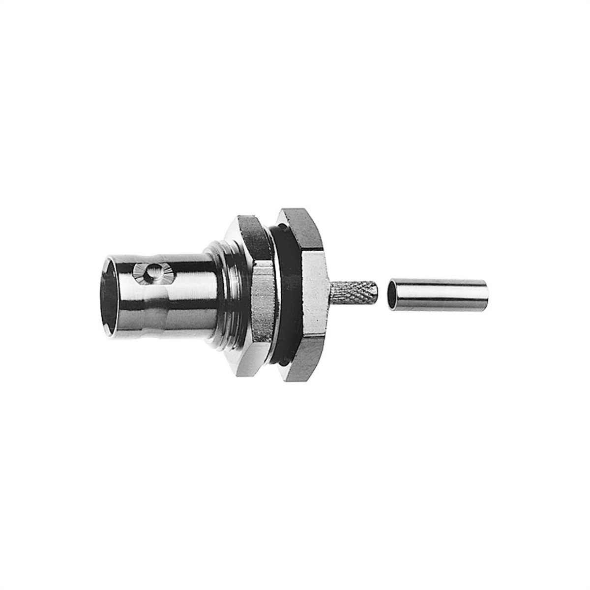 TELEGÄRTNER BNC-Kabeleinbaubuchse 75 Ohm, für RG179 crimp