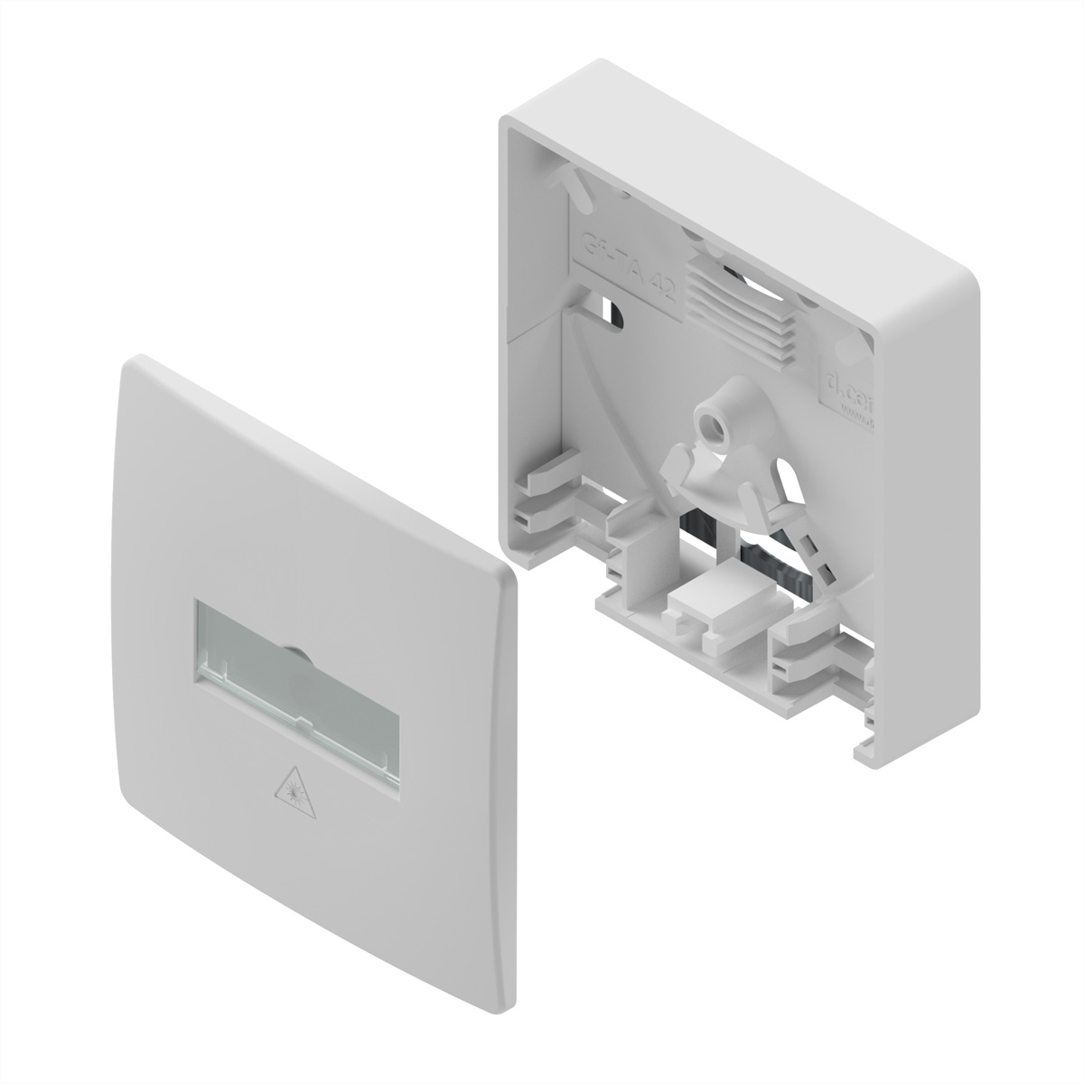 d.center® Gf-TA 42 für bis zu 2x LC-D / SC-S Kupplungen, unbestückt