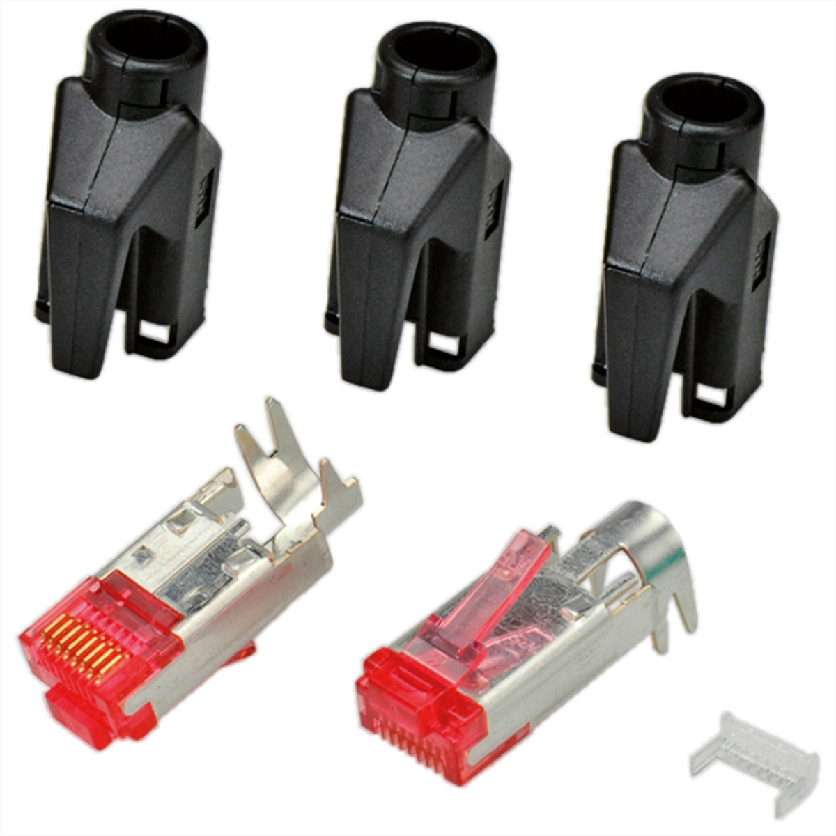 HiRose TM21 Stecker geschirmt, Tülle schwarz, 50 Stück