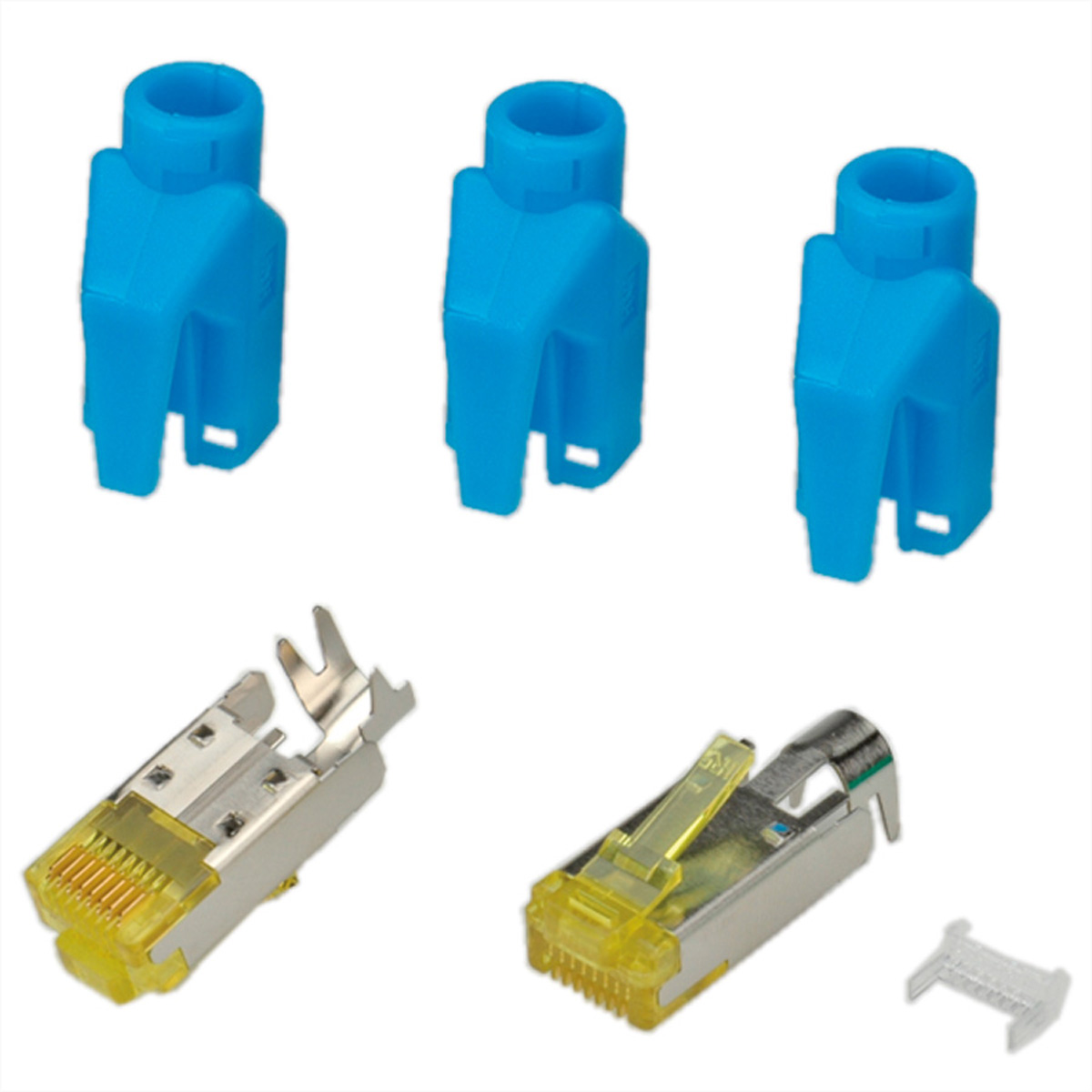 HiRose TM31 Stecker geschirmt, Tülle blau, 50 Stück