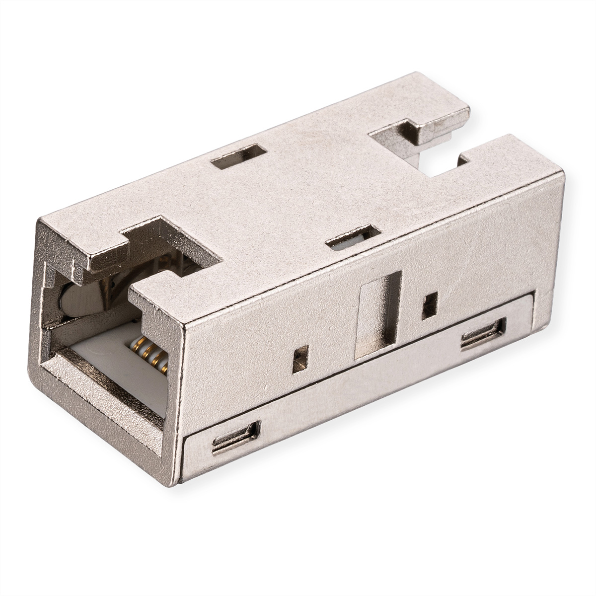 ROLINE RJ-45 Kupplung geschirmt, Kat.6A (Class EA), Metallgehäuse