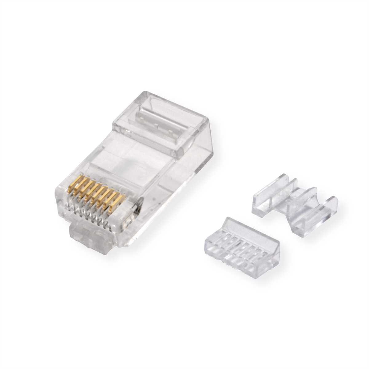 ROLINE Modular Plug ungeschirmt Kat.6A (Class EA), für Massiv-/Litzendraht, 10 St.