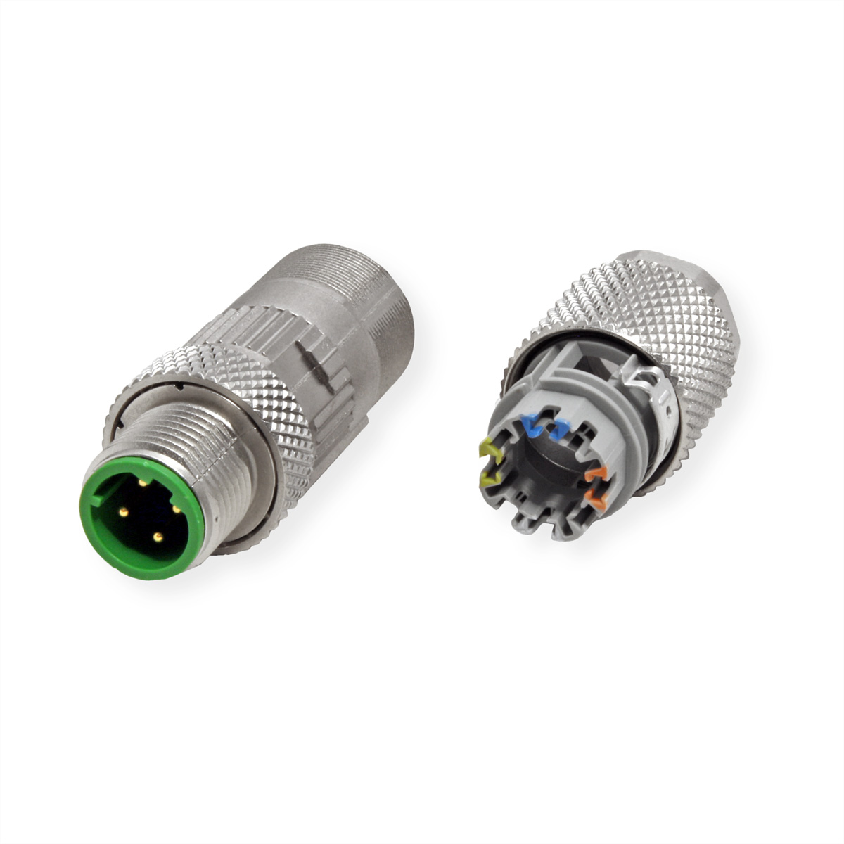 METZ CONNECT M12 Stecker, D-kodiert, IP67 Cat. 5, feldkonfektionierbar, gerade