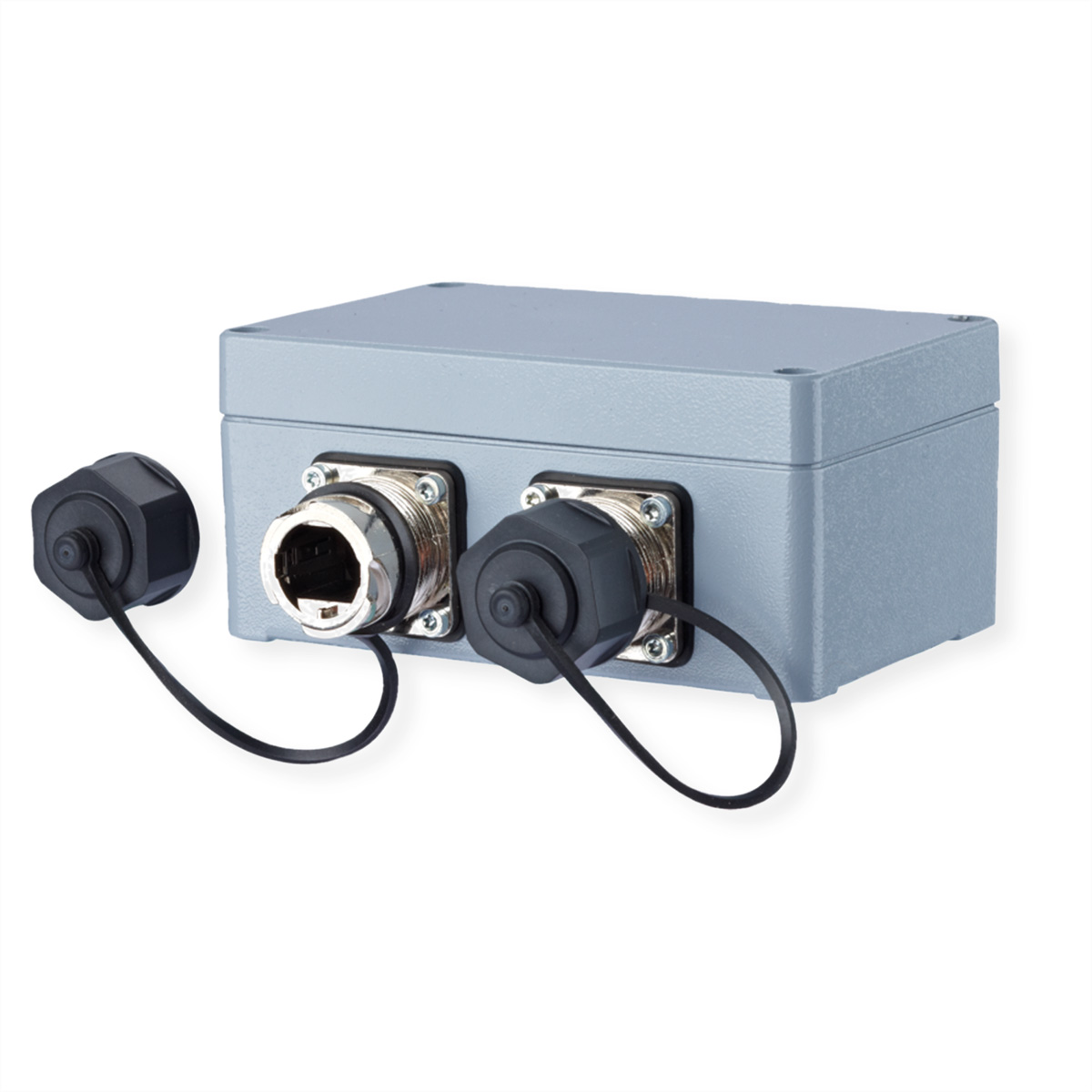 METZ CONNECT E-DAT Industry IP67 V1 2 Port Metall Aufputzgehäuse