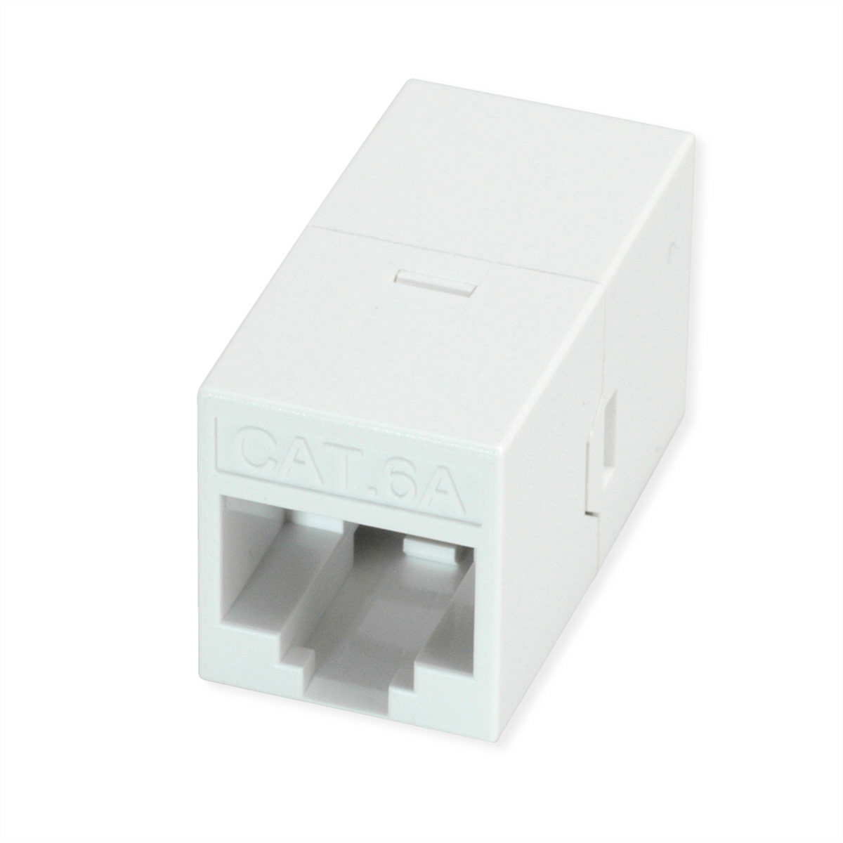 ROLINE RJ-45 Kupplung ungeschirmt, Cat.6A (Class EA), weiß