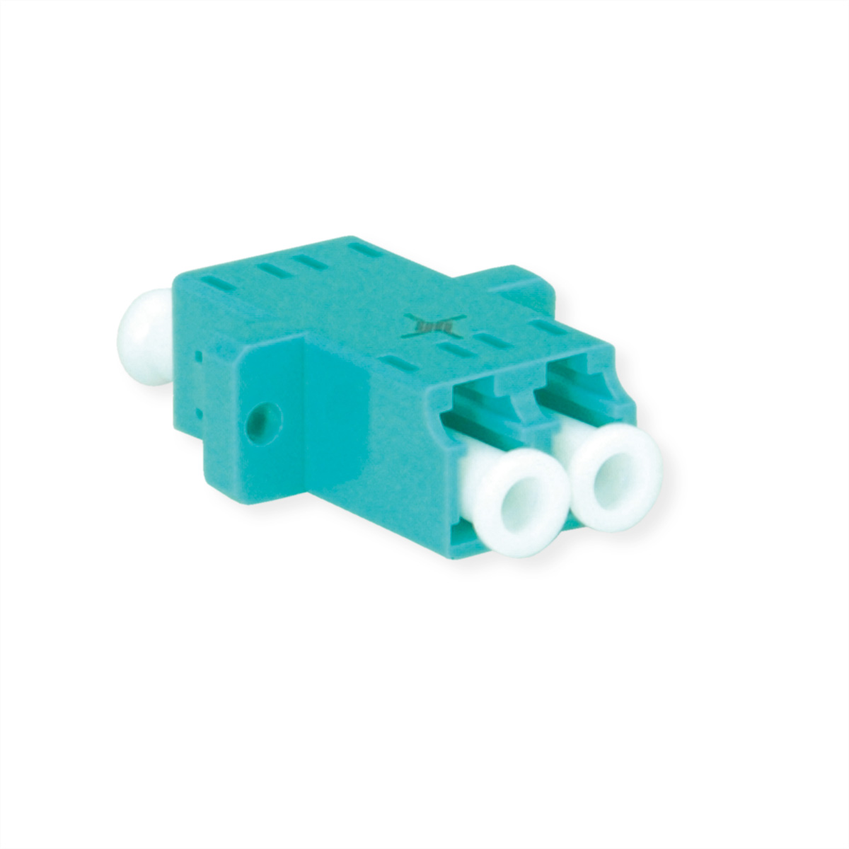TELEGÄRTNER LC Duplex Kupplung, Multimode, Keramikhülse, Gehäuse türkis, Z77 TELEGÄRTNER LC Duplex Kupplung, Multimode, Keramikhülse, Gehäuse türkis, Z77