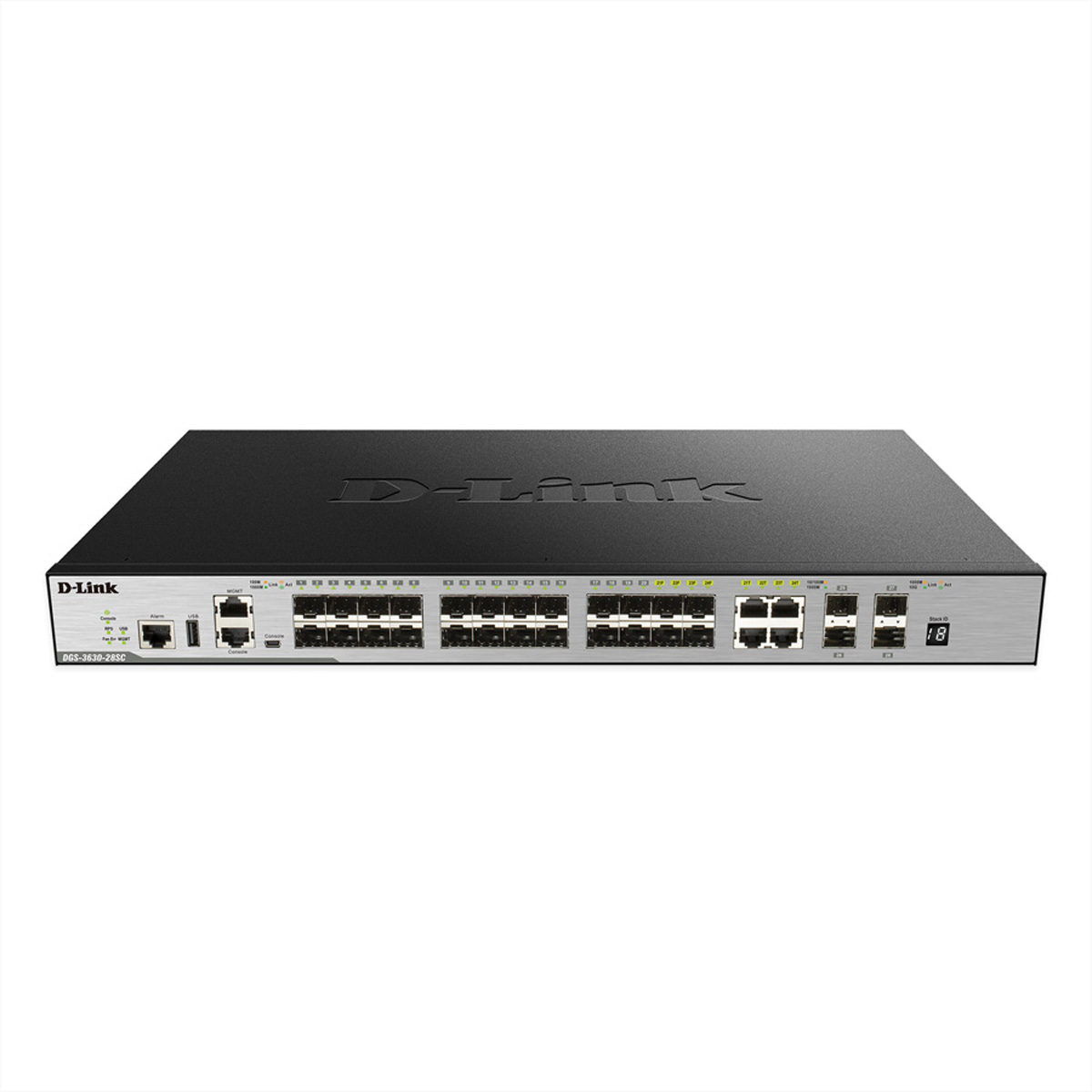 D-Link DGS-3630-28SC/SI/E 28-Port Layer 3 Fiber Gigabit Stack Switch (SI) Netzwerk-Switch