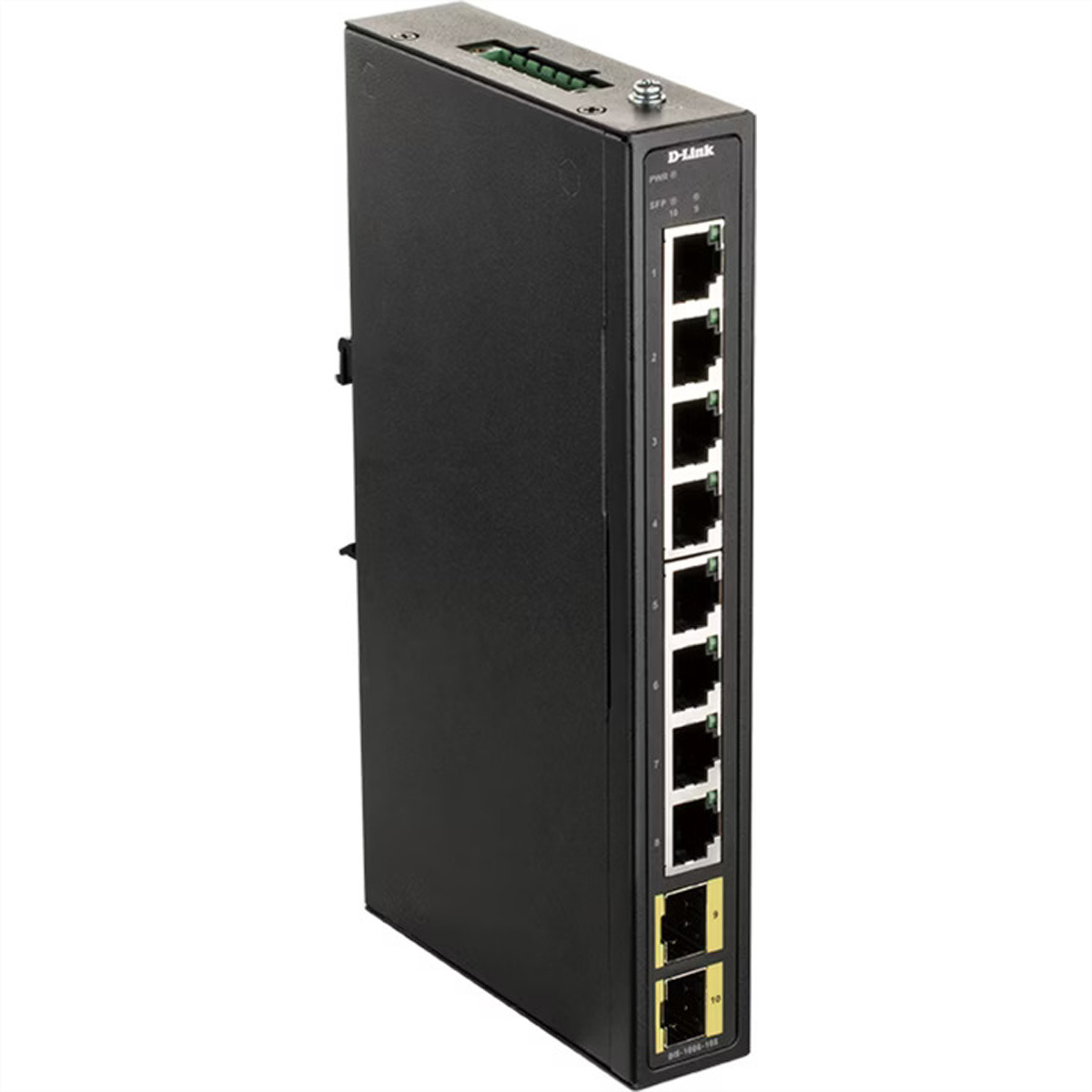 D-Link DIS-100G-10S Gigabit Switch Industrial 8Port RJ45 2x 100/1000M SFP Medienkonverter