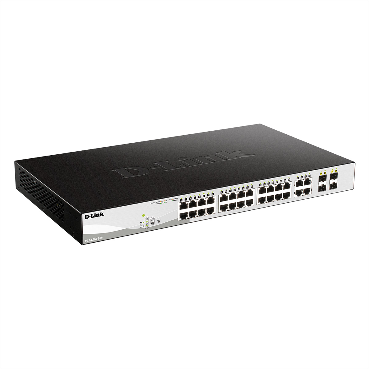 D-Link DGS-1210-28P 28-Port Layer2 PoE Gigabit Smart Managed Switch Netzwerk-Switch