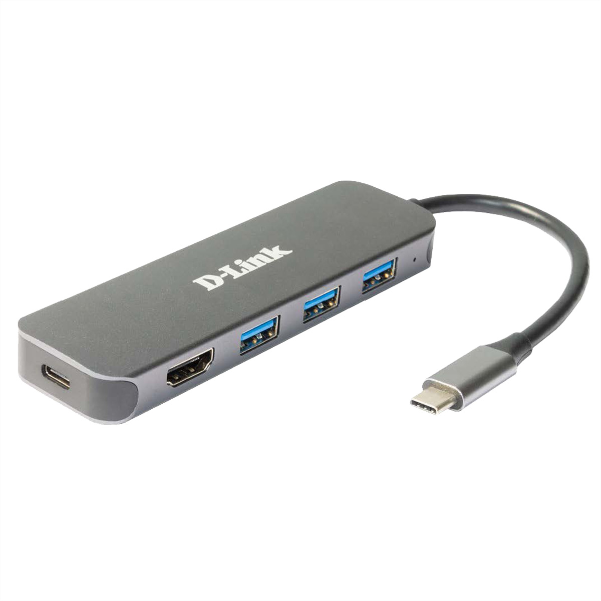 D-LINK 5-in-1 USB-C Hub mit HDMI/Power Delivery
