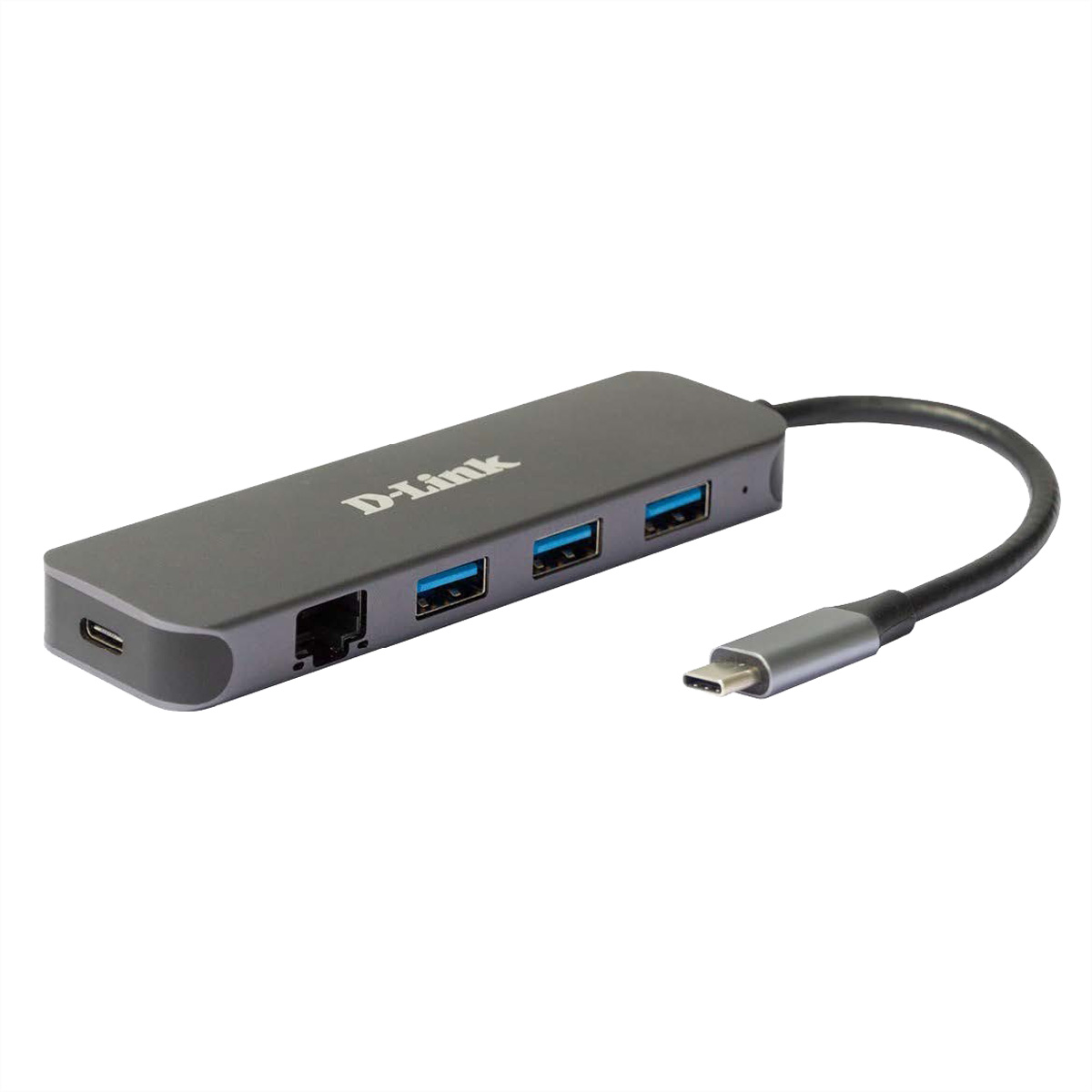 D-LINK 5-in-1 USB-C Hub mit Gigabit Ethernet/Power Delivery