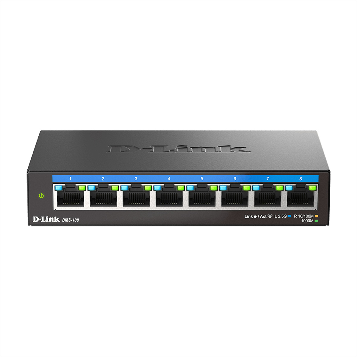 D-LINK DMS-108/E 8-Port Switch, Multi-Gigabit Unmanaged