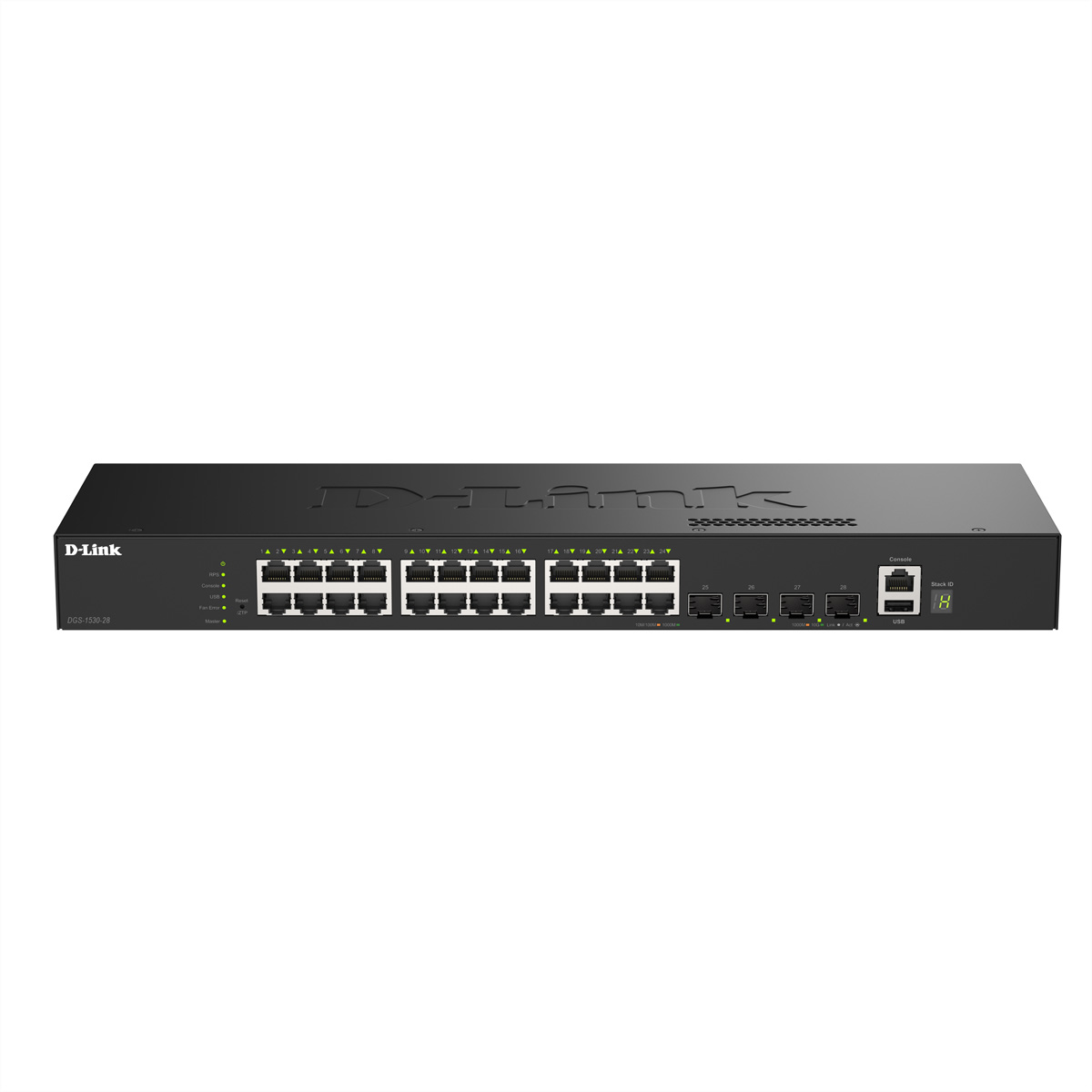 D-Link DGS-1530-28/E 28-Port Switch Smart Managed Gigabit Stack 4x 10G Netzwerk-Switch