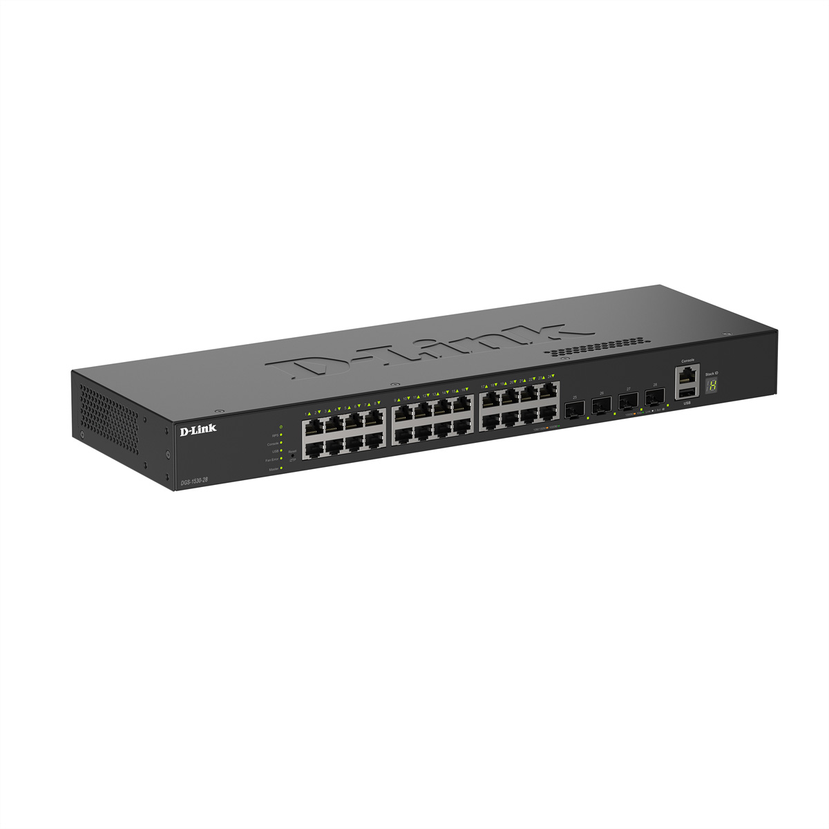 D-Link DGS-1530-28/E 28-Port Switch Smart Managed Gigabit Stack 4x 10G