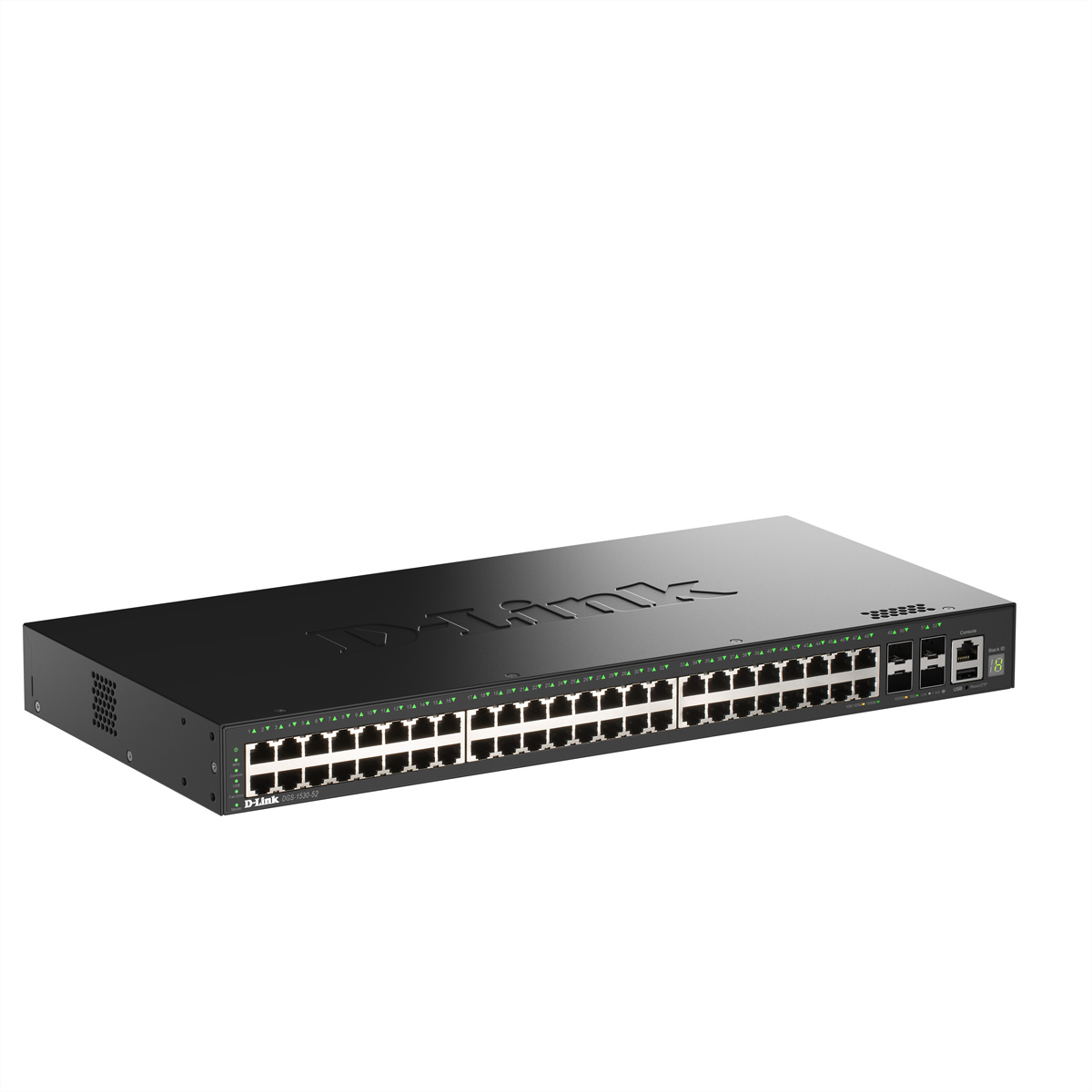 D-Link DGS-1530-52/E 52-Port Switch Smart Managed Gigabit Stack 4x 10G