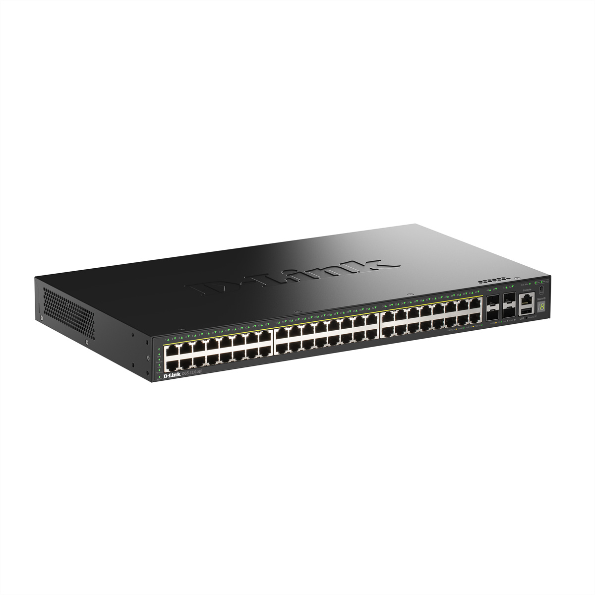 D-Link DGS-1530-52P/E 52-Port Switch Smart Managed PoE+ Gigabit Stack 4x 10G