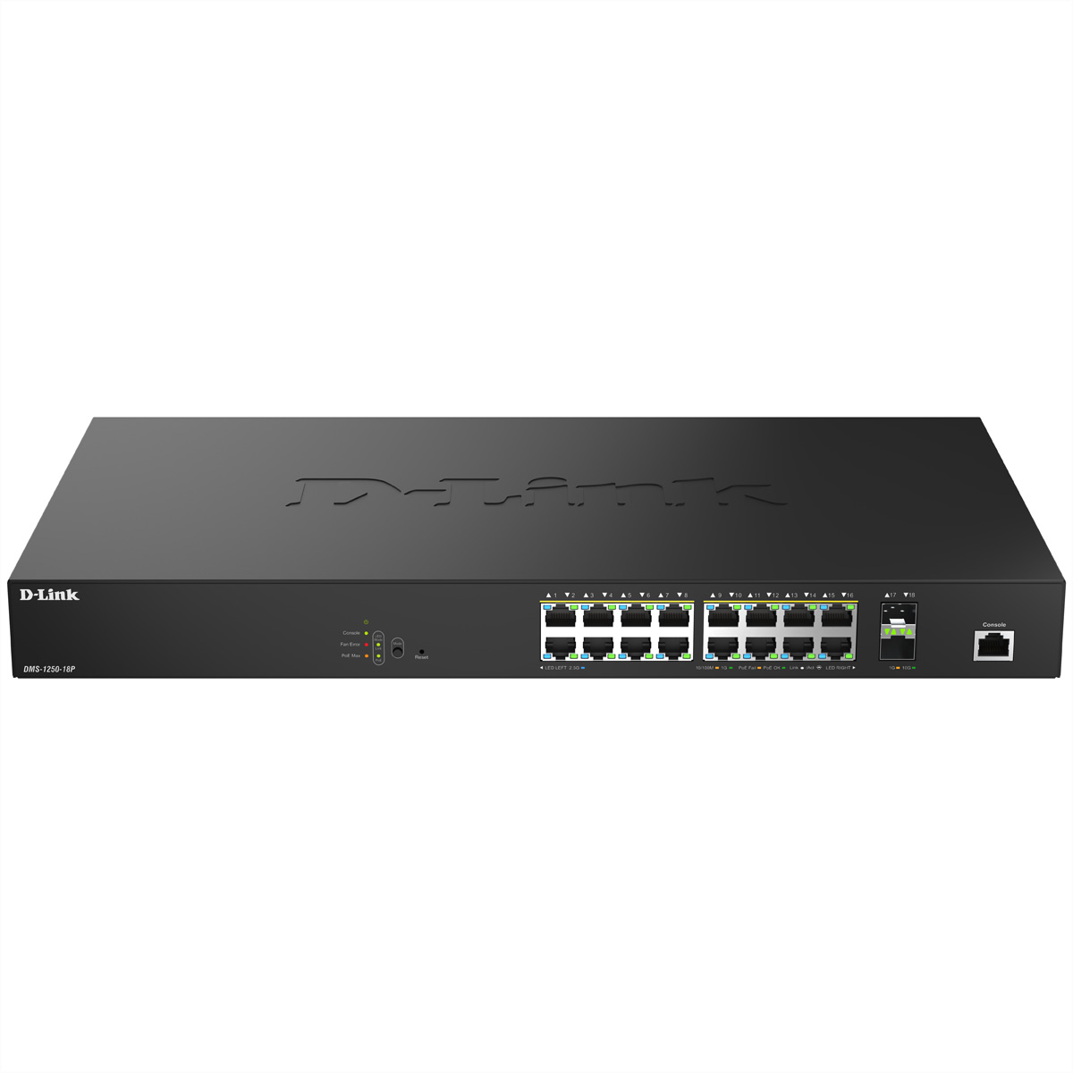D-Link DMS-1250-18P/E 18-Port Switch PoE Multi-Gigabit Smart Managed