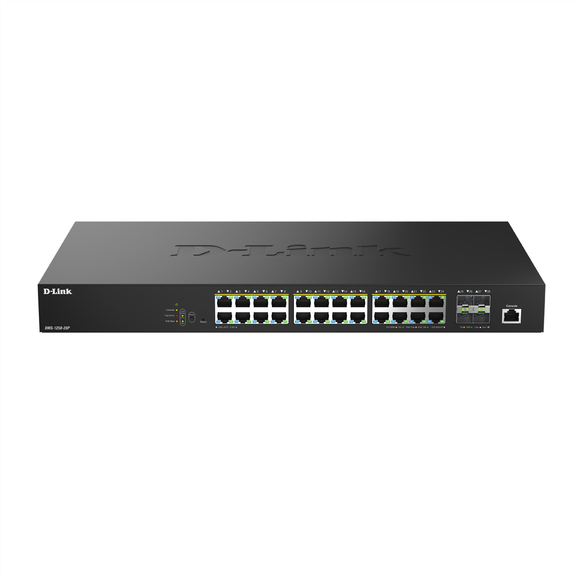D-Link DMS-1250-28P/E 28-Port Switch PoE Multi-Gigabit Smart Managed