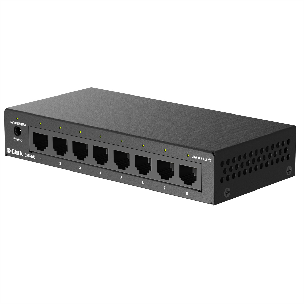 D-Link DES-108/V/E 8-Port Switch Netzwerk-Switch