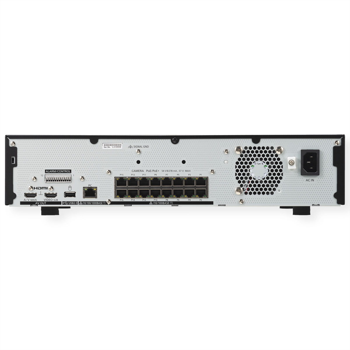 i-PRO WJ-NU301 NVR, 16 Kamerakanäle, 16x 100Mbps (POE),  (BILD2)