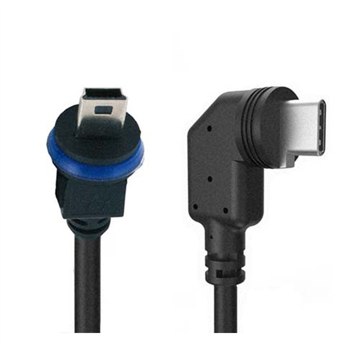 MOBOTIX 7 MiniUSB-C auf MiniUSB Kabel, abgewinkelt, 5m (für RS232 Box) Kabel