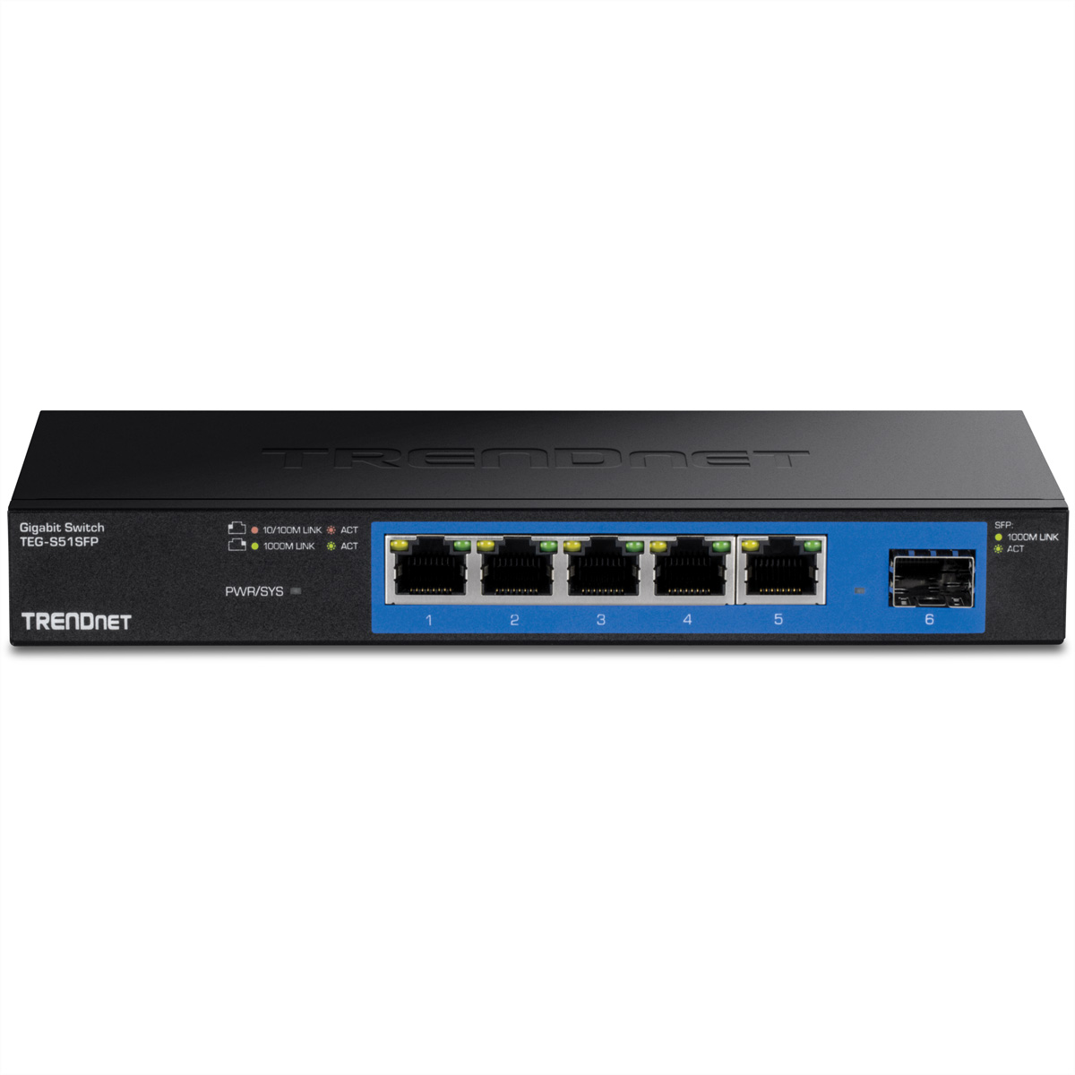 TRENDnet TEG-S51SFP 5-Port Switch Gigabit mit SFP Slot