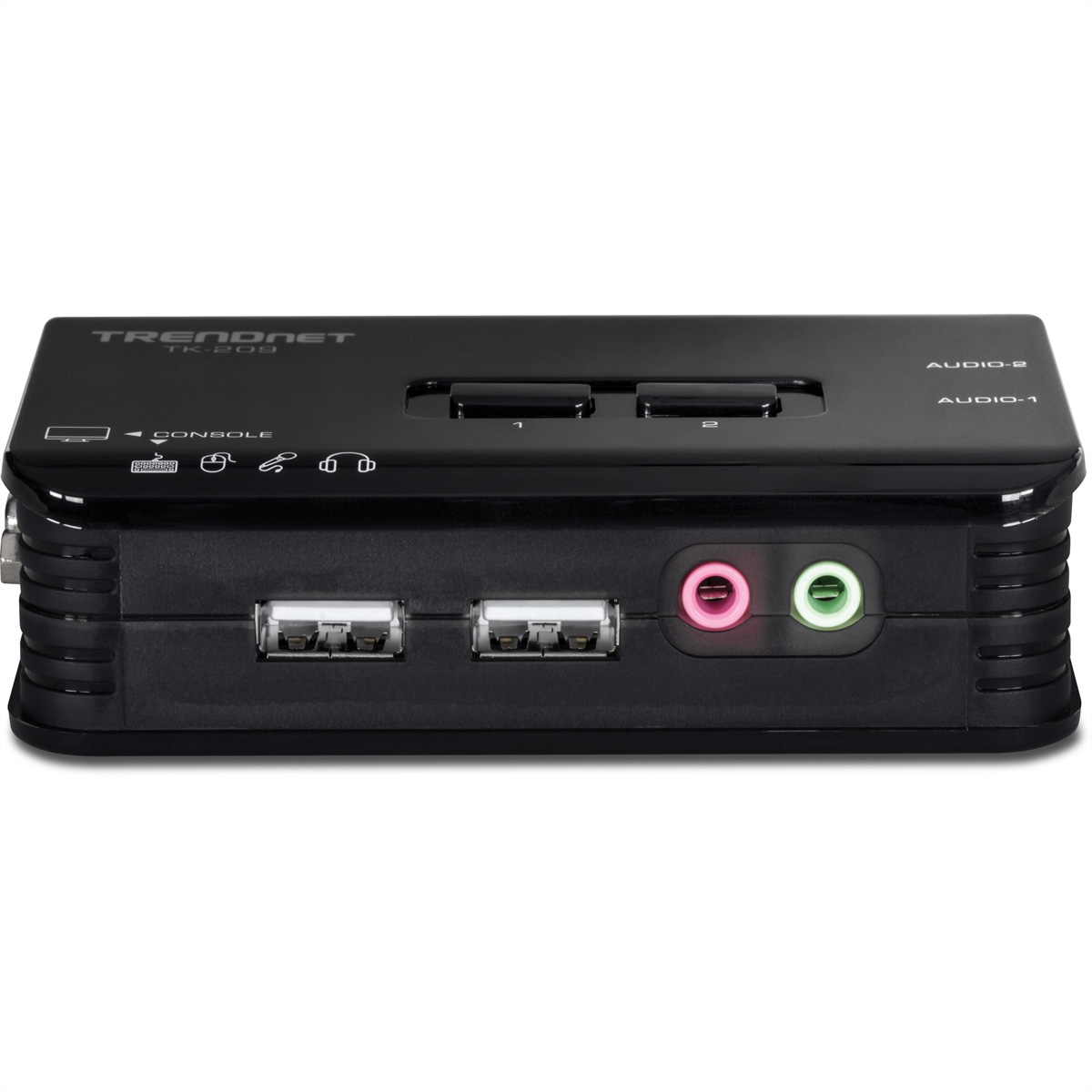 TRENDnet TK-209K KVM Switch 2-Port USB Kit mit Audio