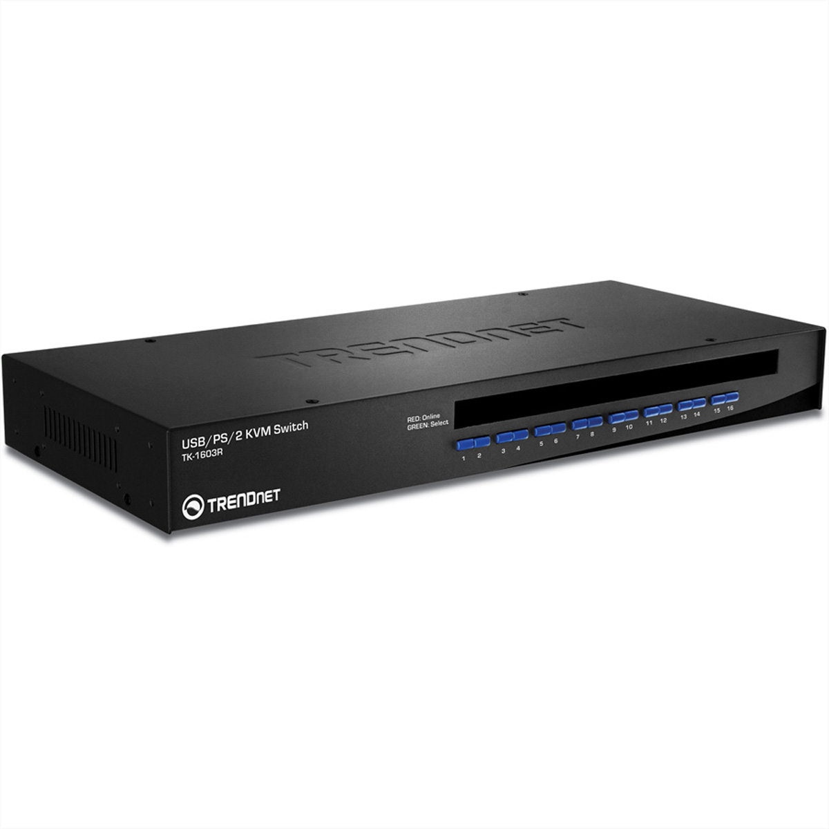 TRENDnet TK-1603R KVM Switch 16-Port USB/PS/2 Rack Mount KVM-Switch, VGA