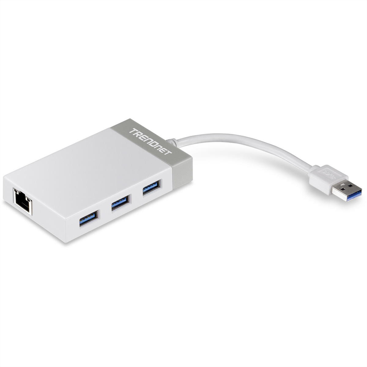 TRENDnet TU3-ETGH3 USB 3.0 zu Gigabit Adapter + USB Hub