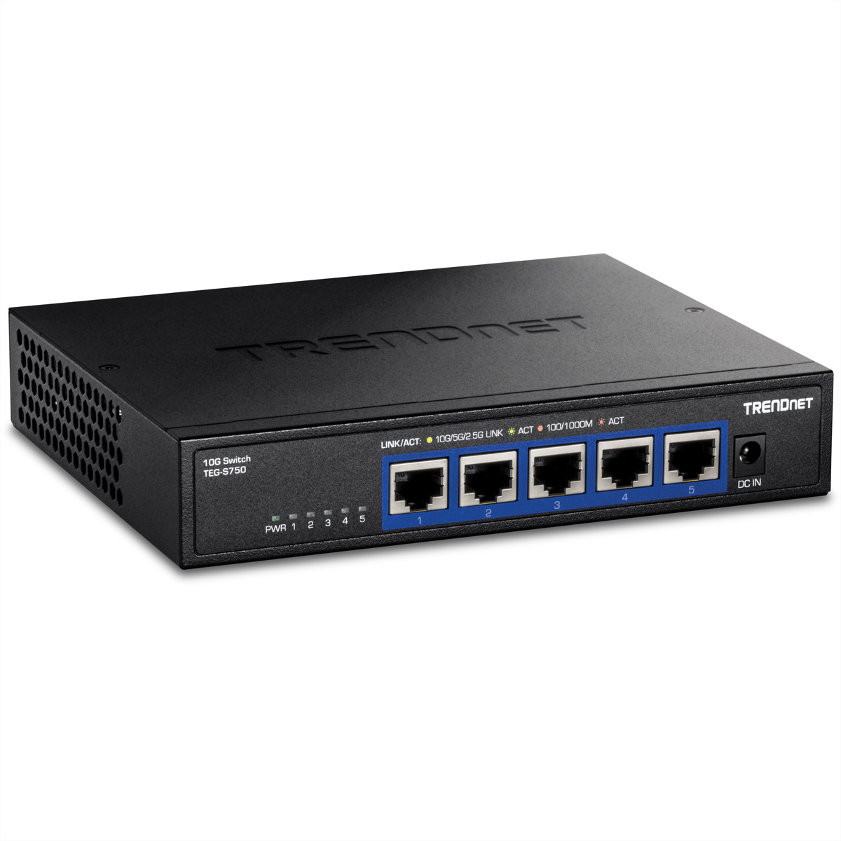 TRENDnet TEG-S750 5-Port 10G Switch, schwarz TRENDnet TEG-S750 5-Port 10G Switch, schwarz