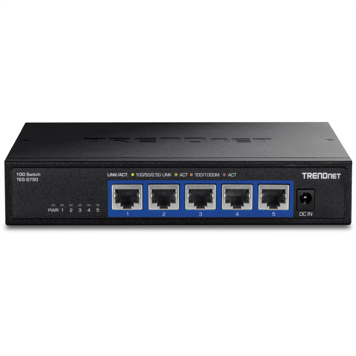 TRENDnet TEG-S750 5-Port 10G Switch, schwarz, TRENDNET TEG-S750 (BILD2)