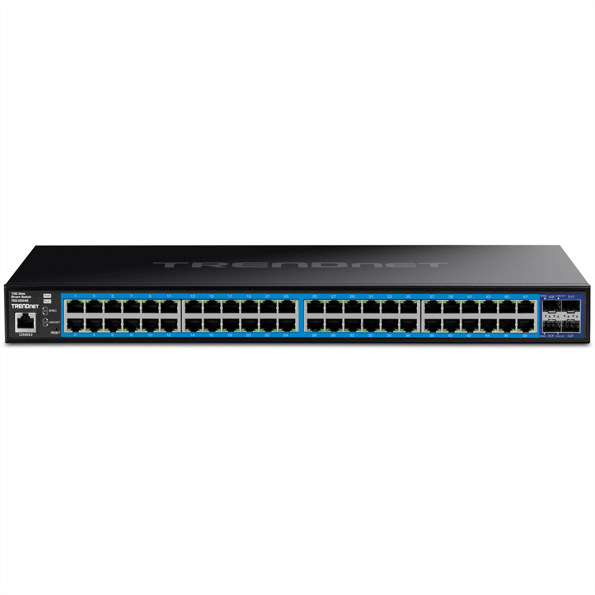 TRENDNET TEG-3524S 52 Port Switch Gigabit Web Smart mit 10G SFP+ Slots - Switch - 1 Gbps